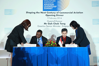 Officials signing MOU