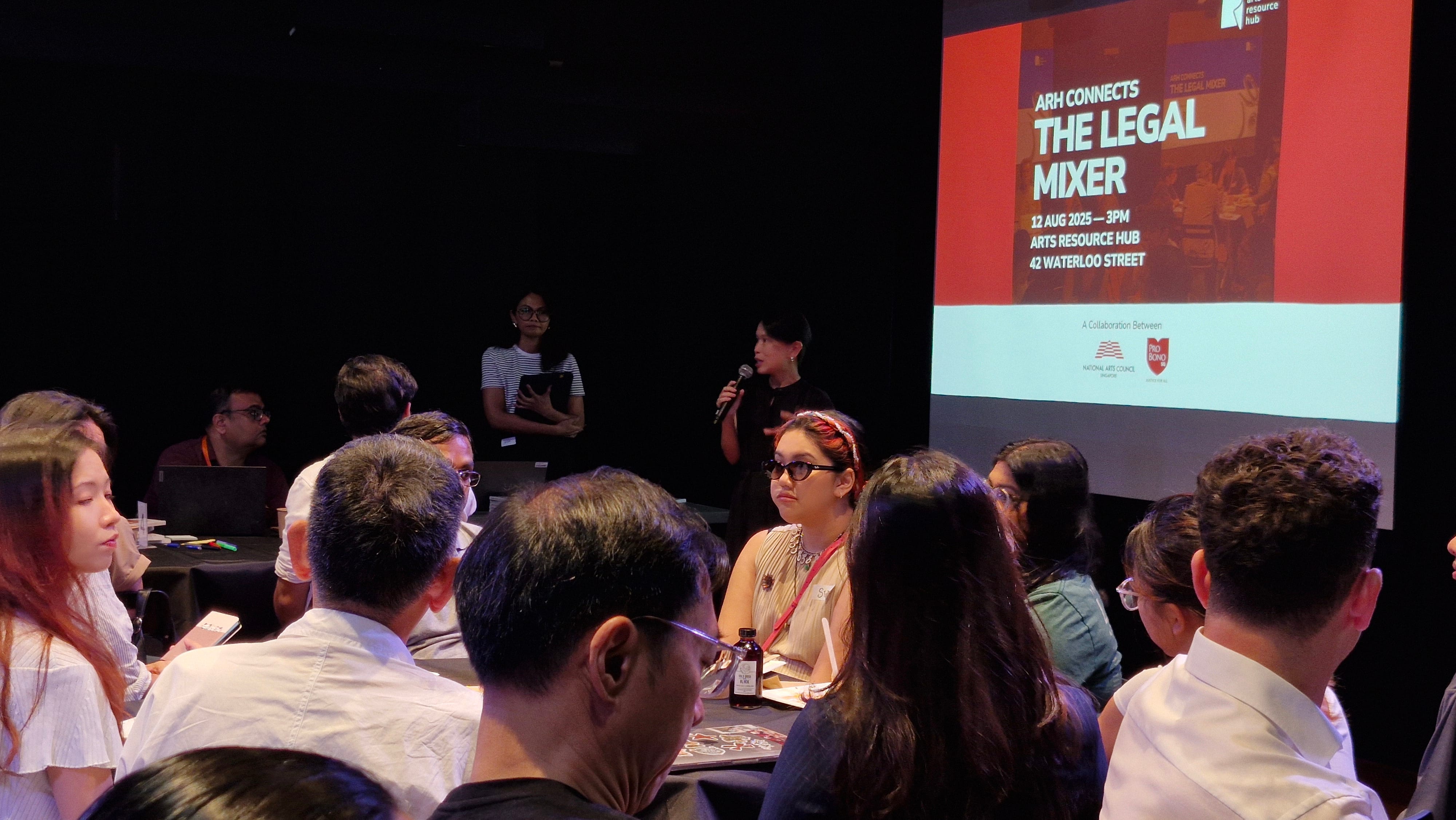 Photo of Legal Mixer in session