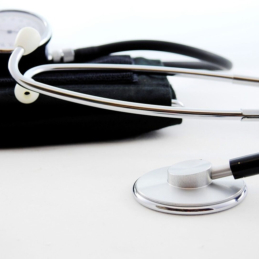 Close up of a stethoscope