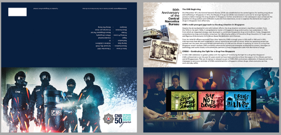 CNB SWAT team and related text commemorating CNB's 50th anniversary.