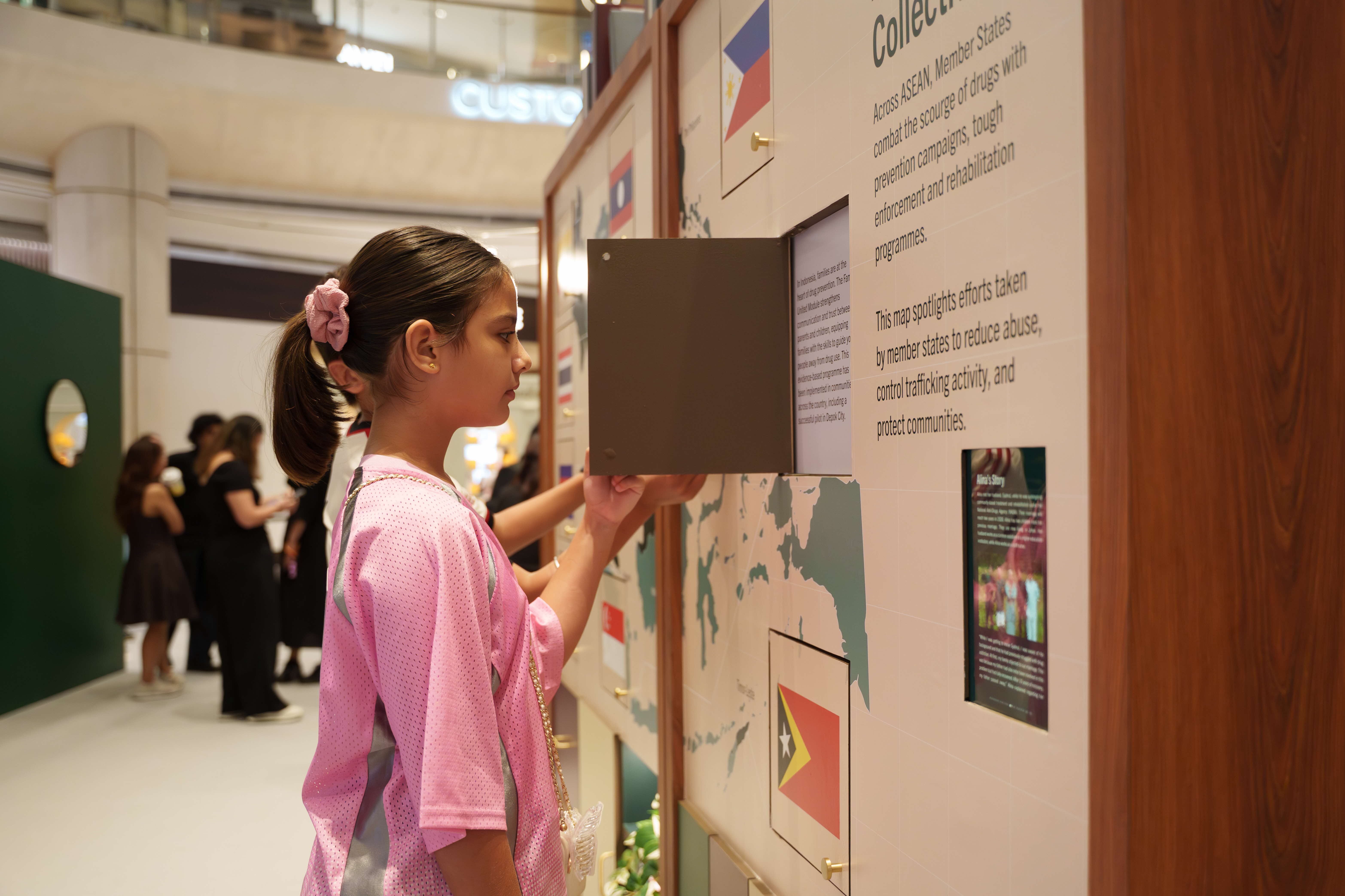 Photos 3 and 4 (CNB): “The Library of Stories, Unfinished” exhibition, featuring an immersive and reflective experience for visitors to explore the impact of drug abuse on individuals, their families and communities.