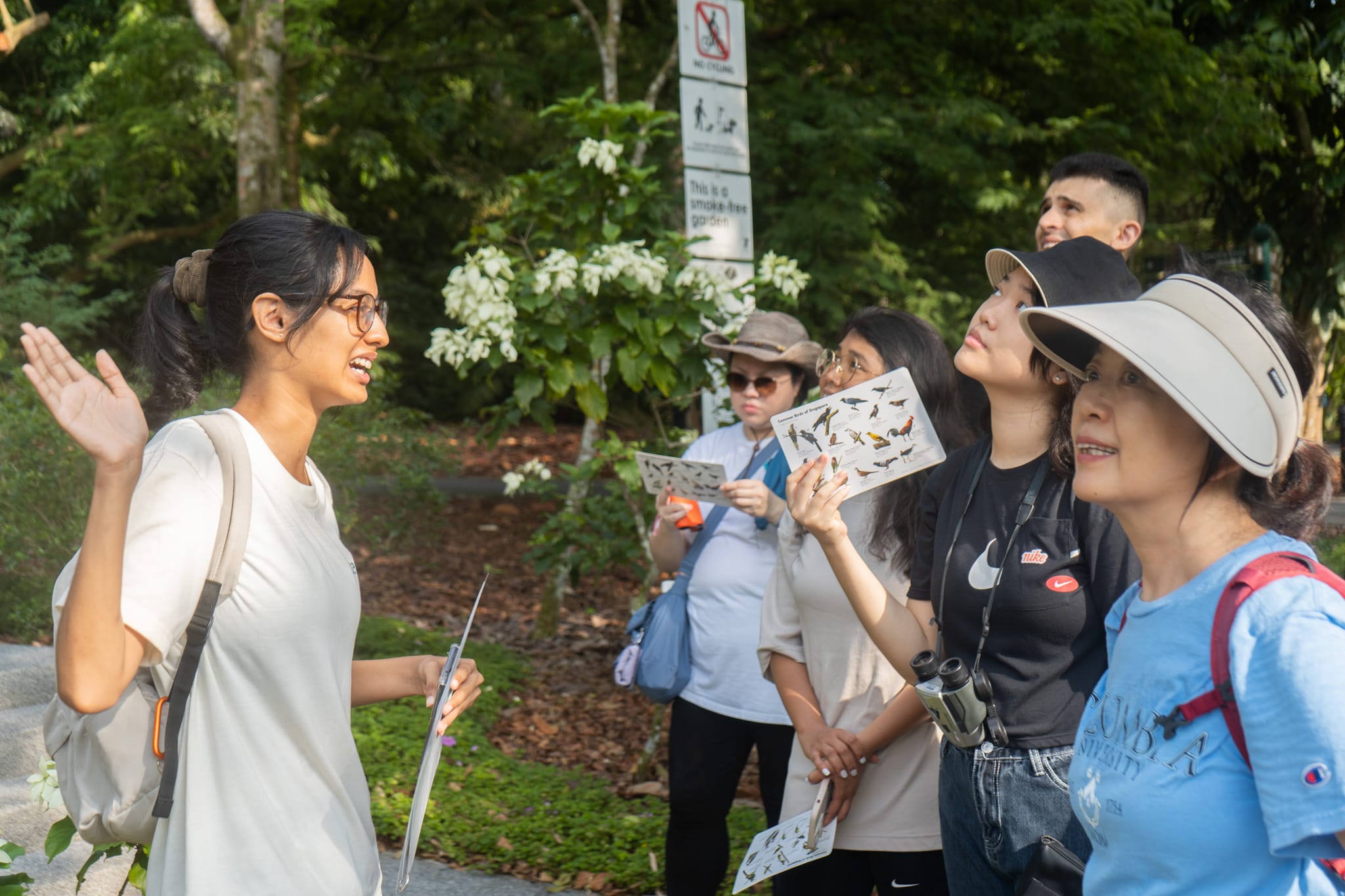 Citizen scientists conducting a survey