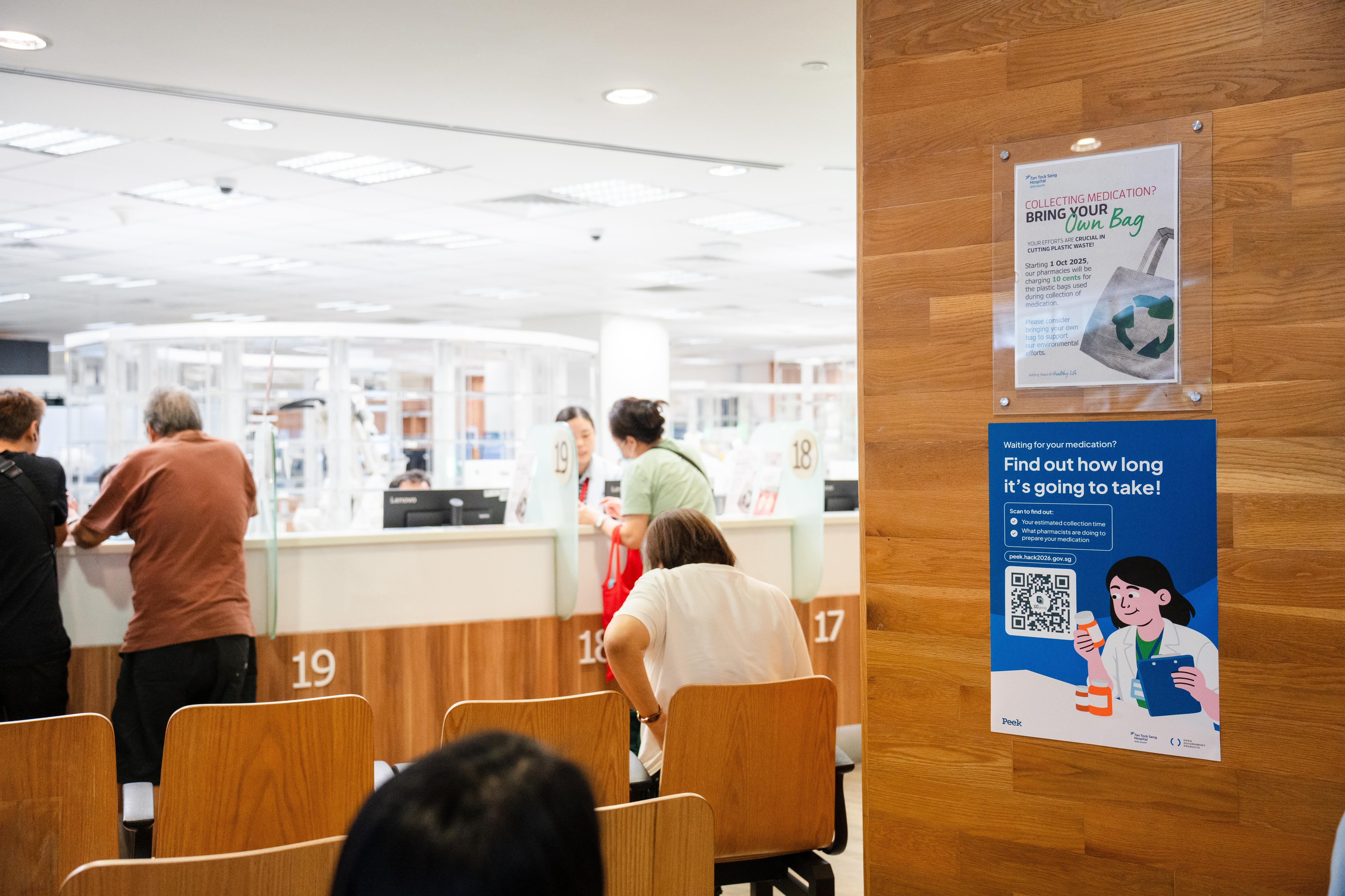 Peek poster on the wall