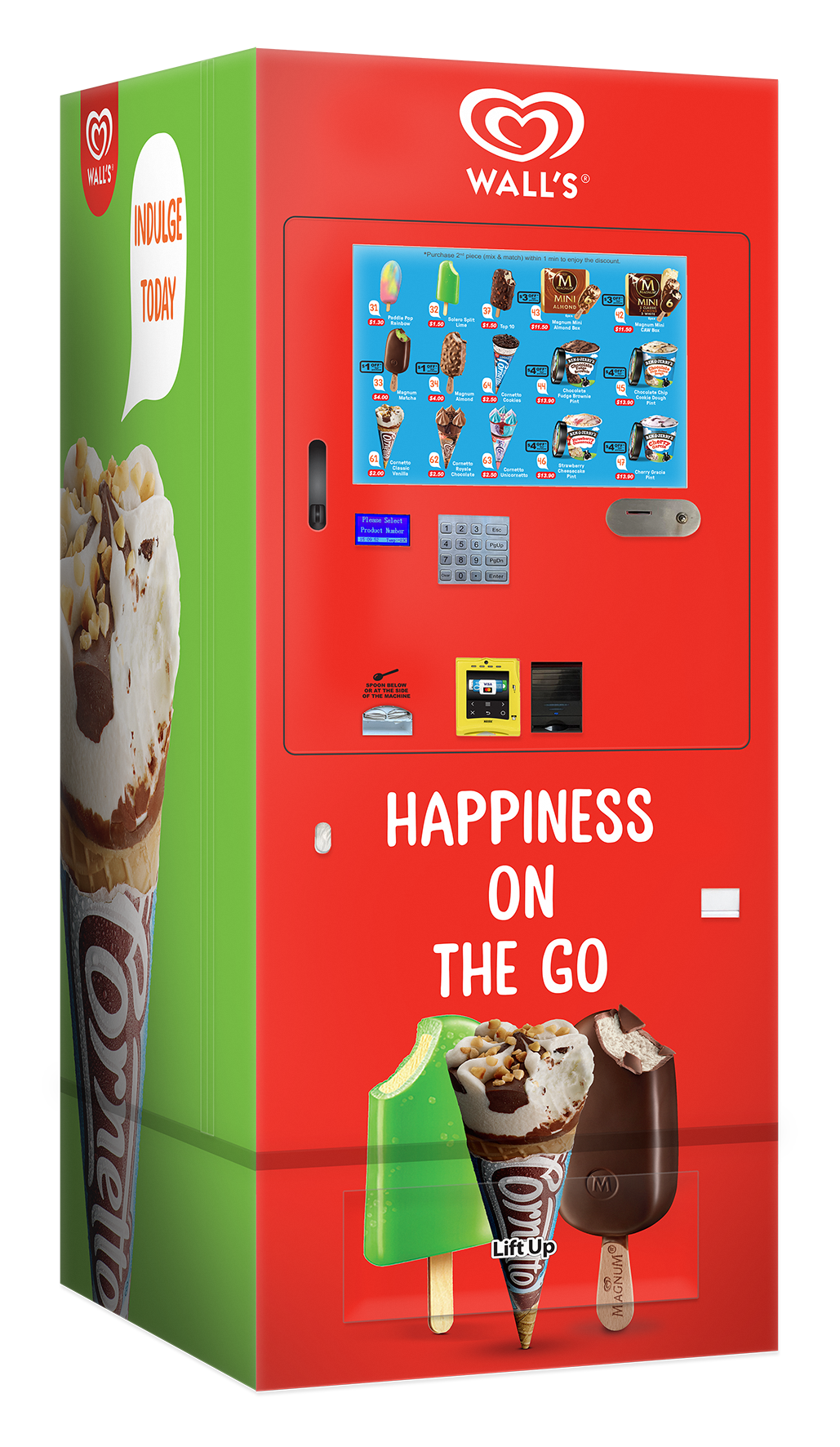 Frozen Ice Cream Vending Machine