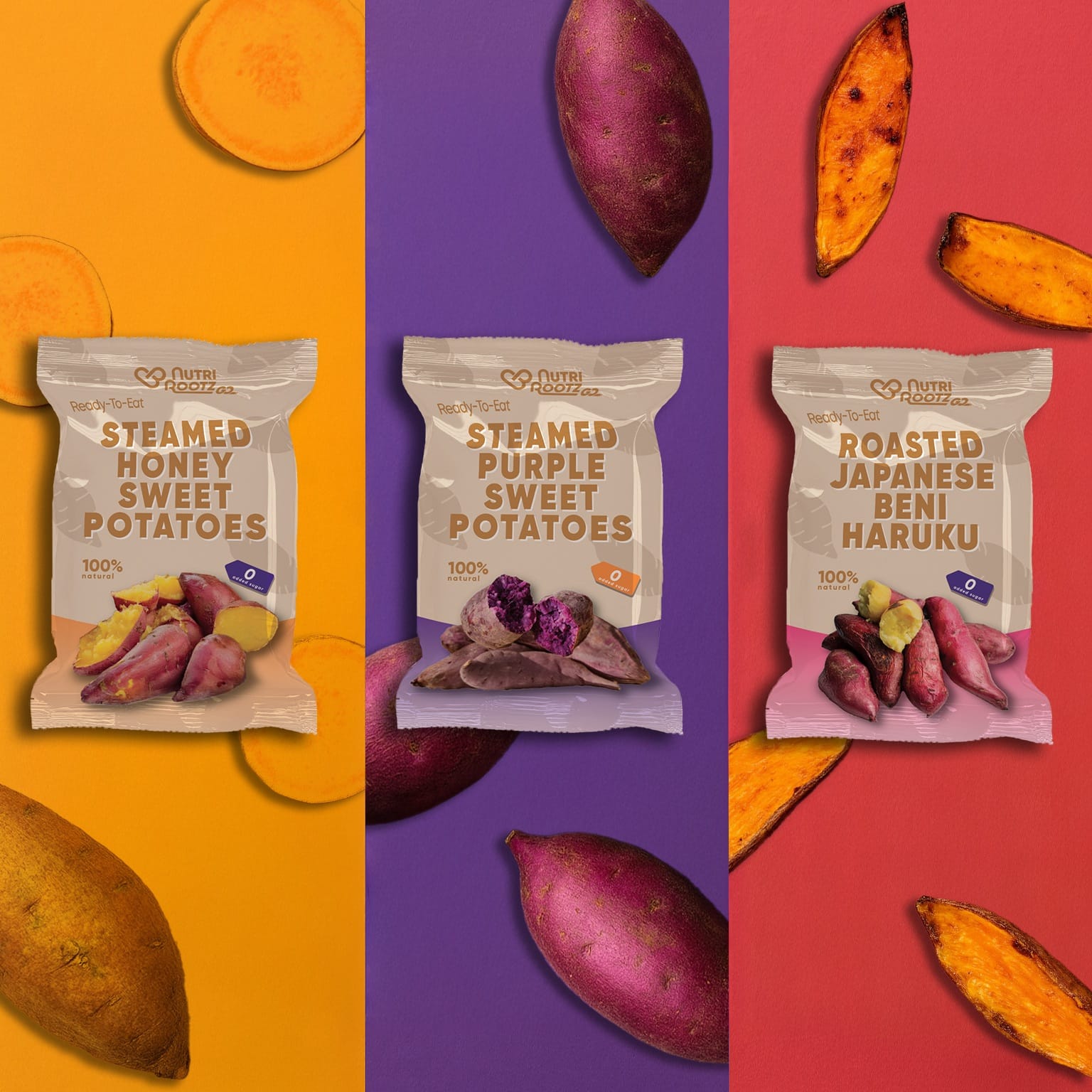 NutriRootz Go Ready-To-Eat Sweet Potato