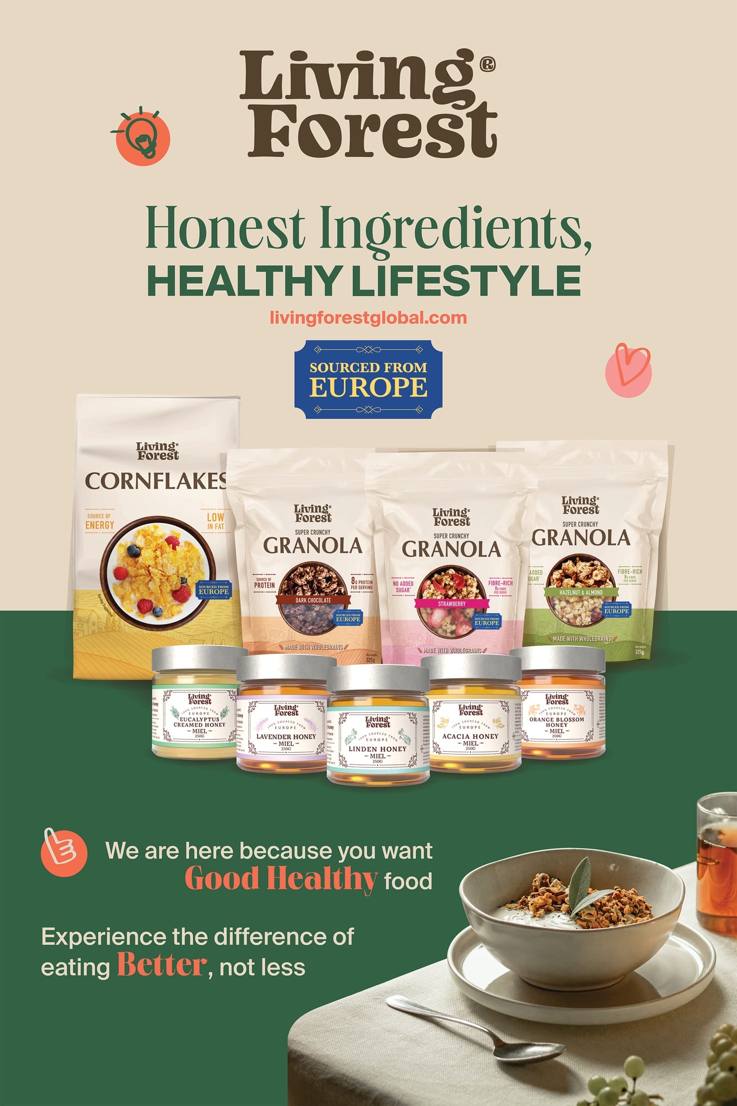 Living Forest Breakfast Cereals & Functional Honeytional Honey