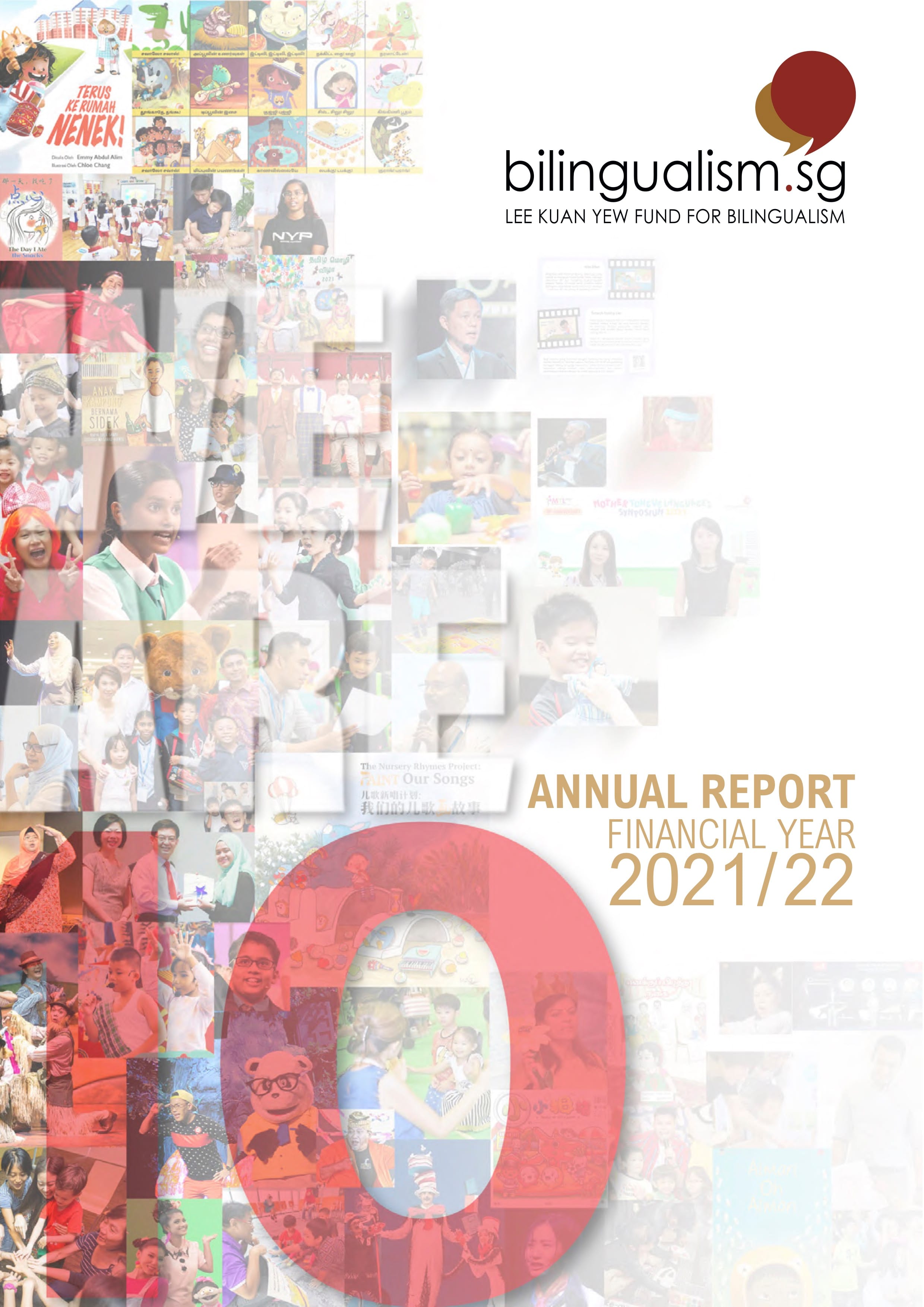 Bilingualism.sg Annual Report FY2021/22 cover.