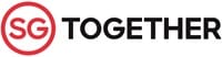 Text "SG" in a red circle followed by the word "TOGETHER" in black.