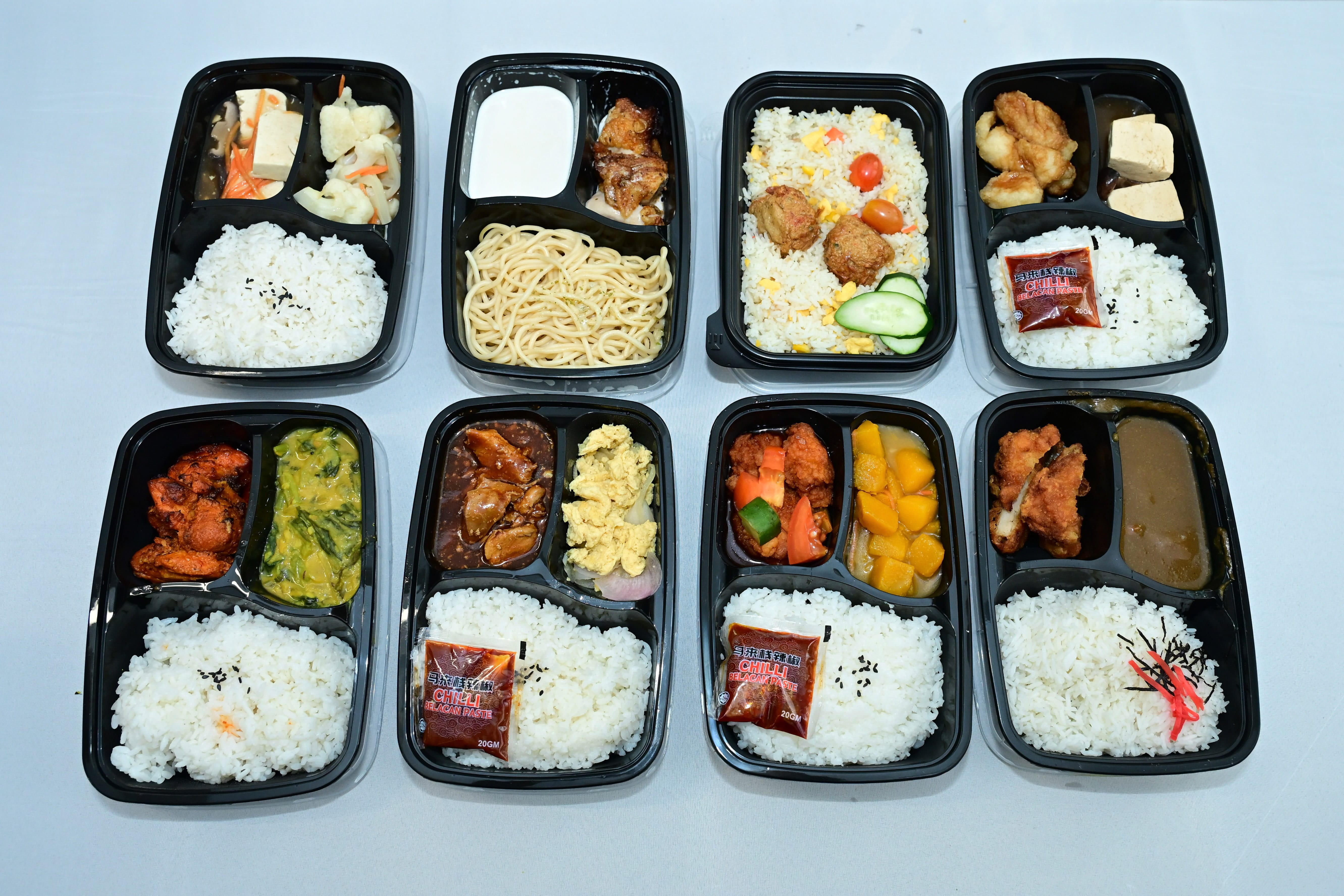 Food variety at Warm Meal Station
