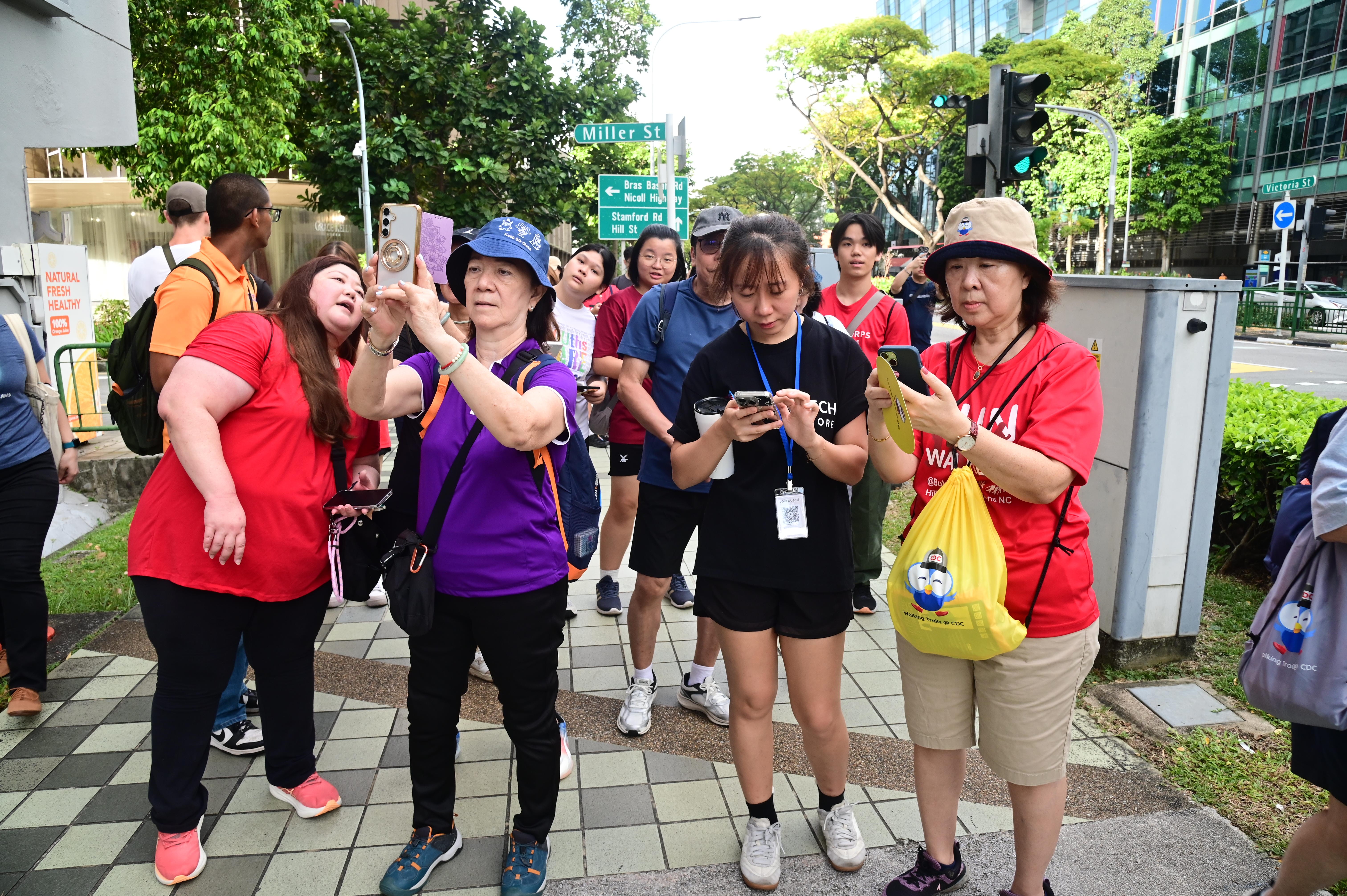 Participants completing the missions on the Waking Trail CDC website.