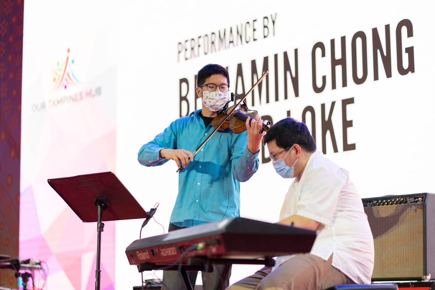 performer on stage