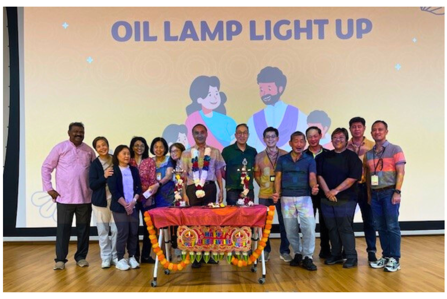 SEAB management participated in the timeless tradition of lighting oil lamps
