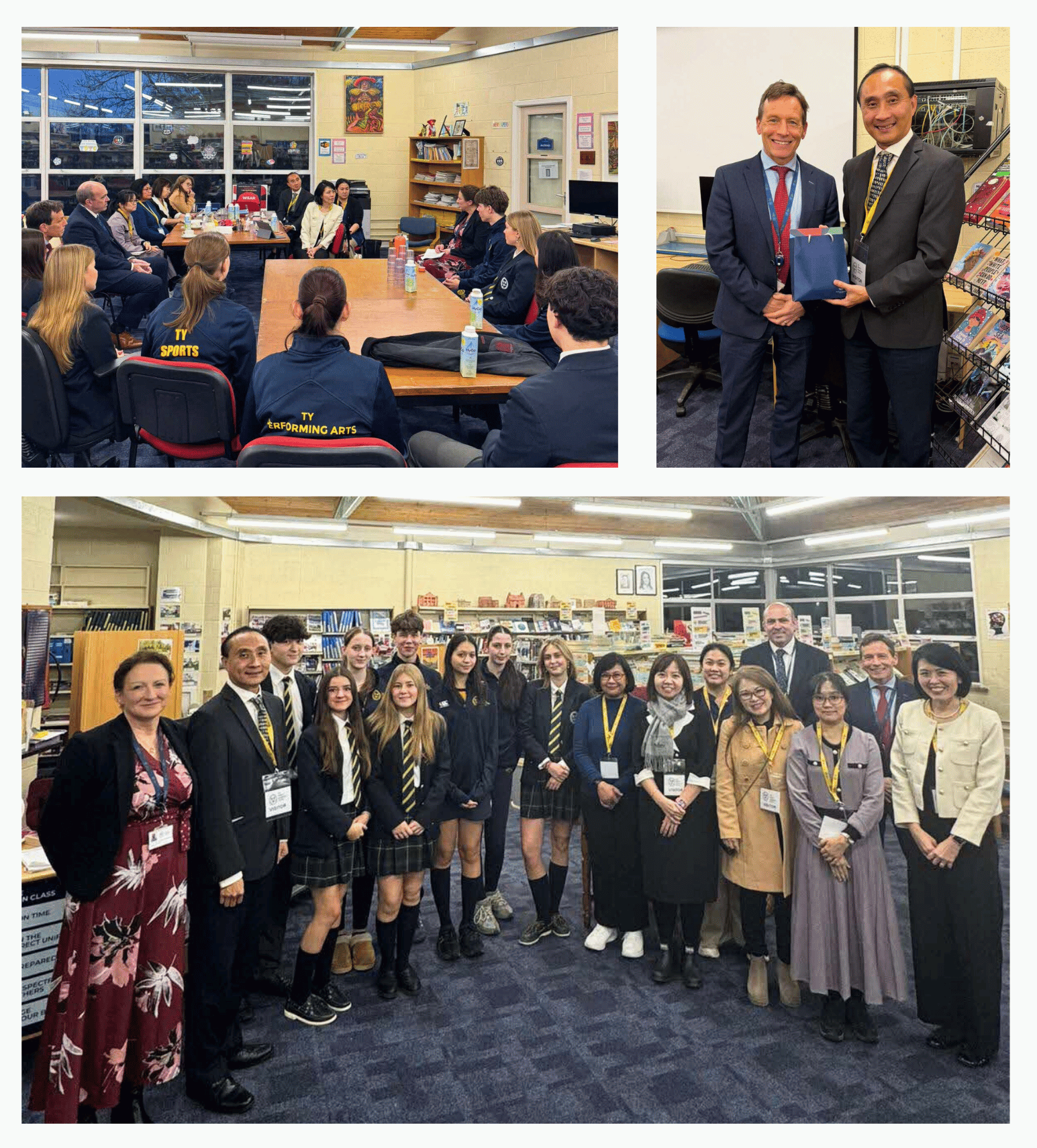 Students from King's Hospital School shared insights on their Transition Year Programme during focused discussions.