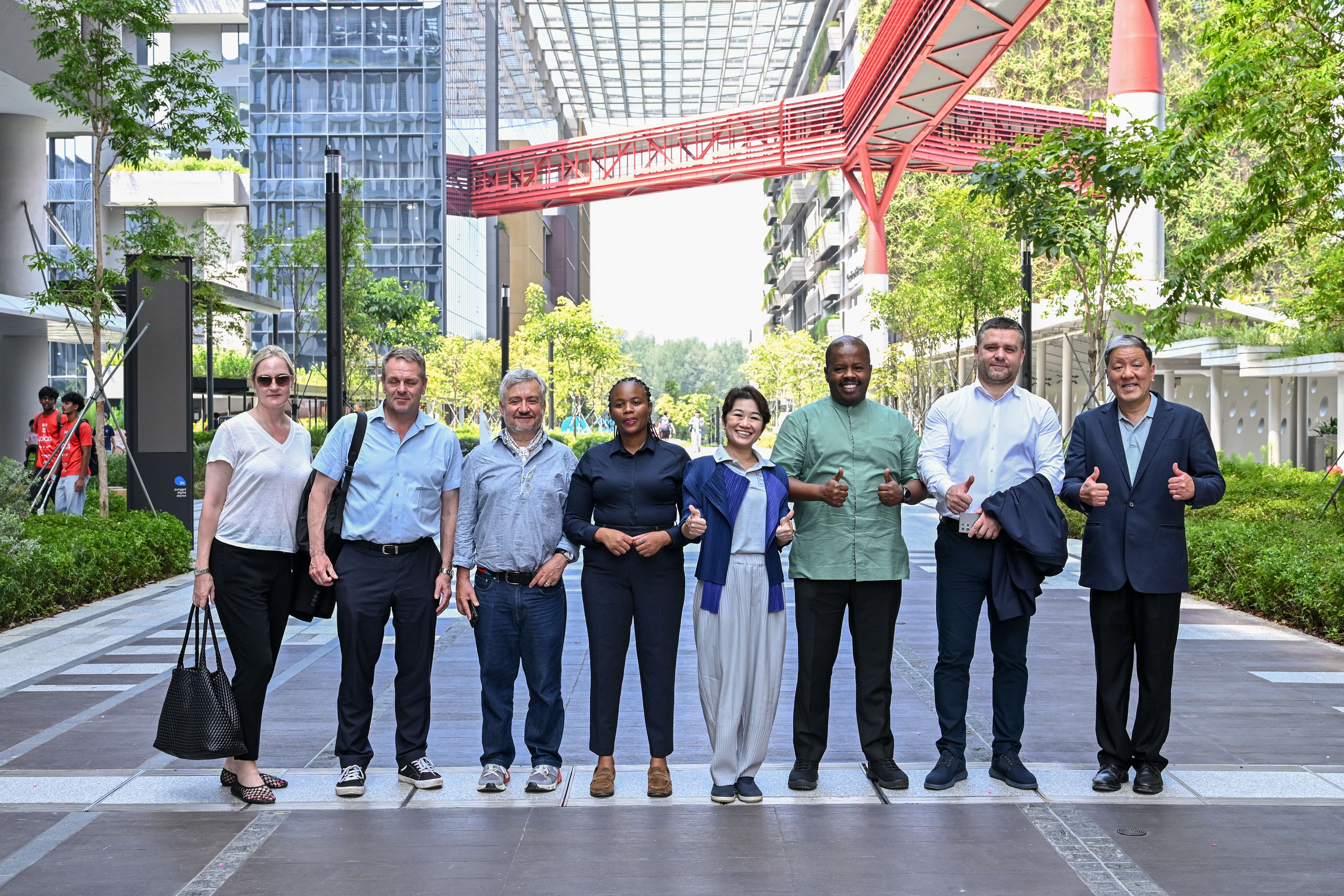 Mayoral Fellowship Programme Site Visits to Punggol Digital District, hosted by JTC. © Centre for Liveable Cities
