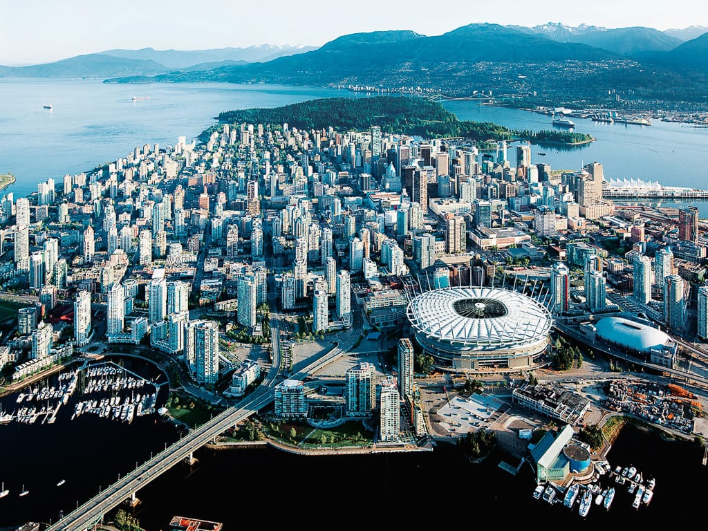 Aerial view of Vancouver © City of Vancouver