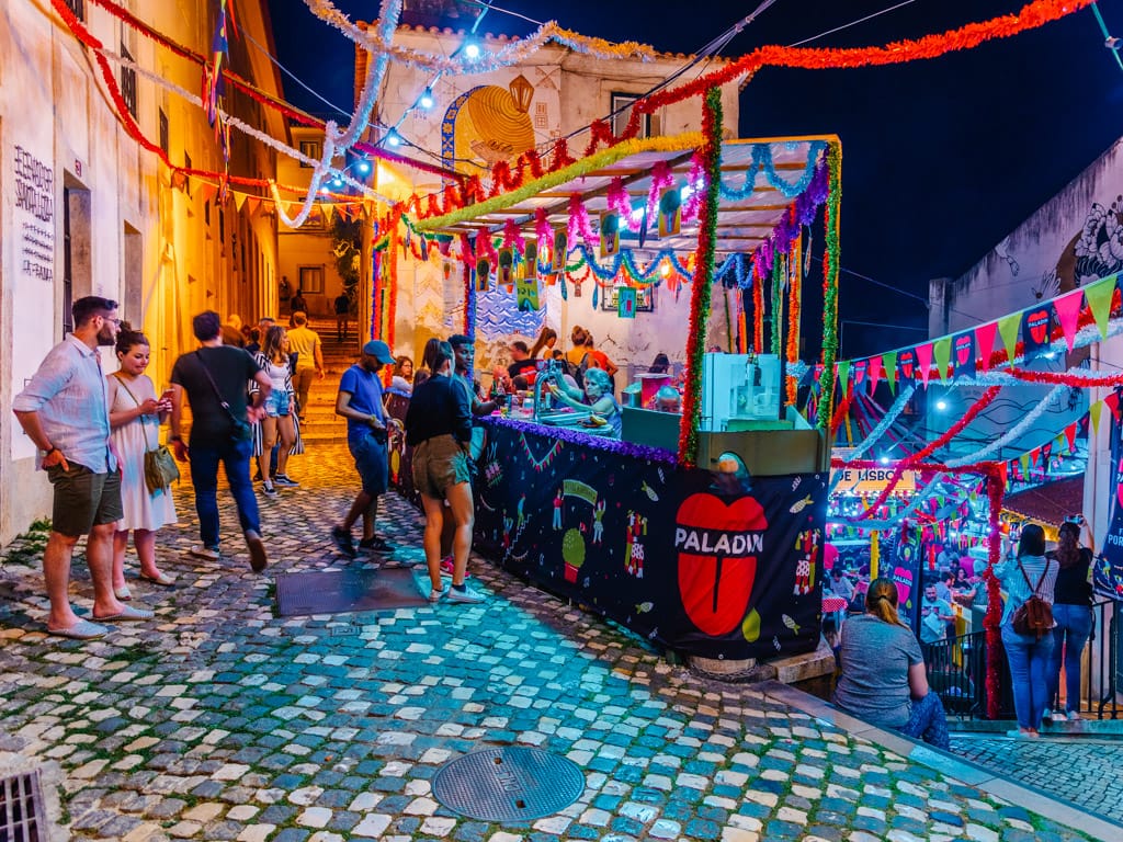 Street festival in Alfama, Lisbon 