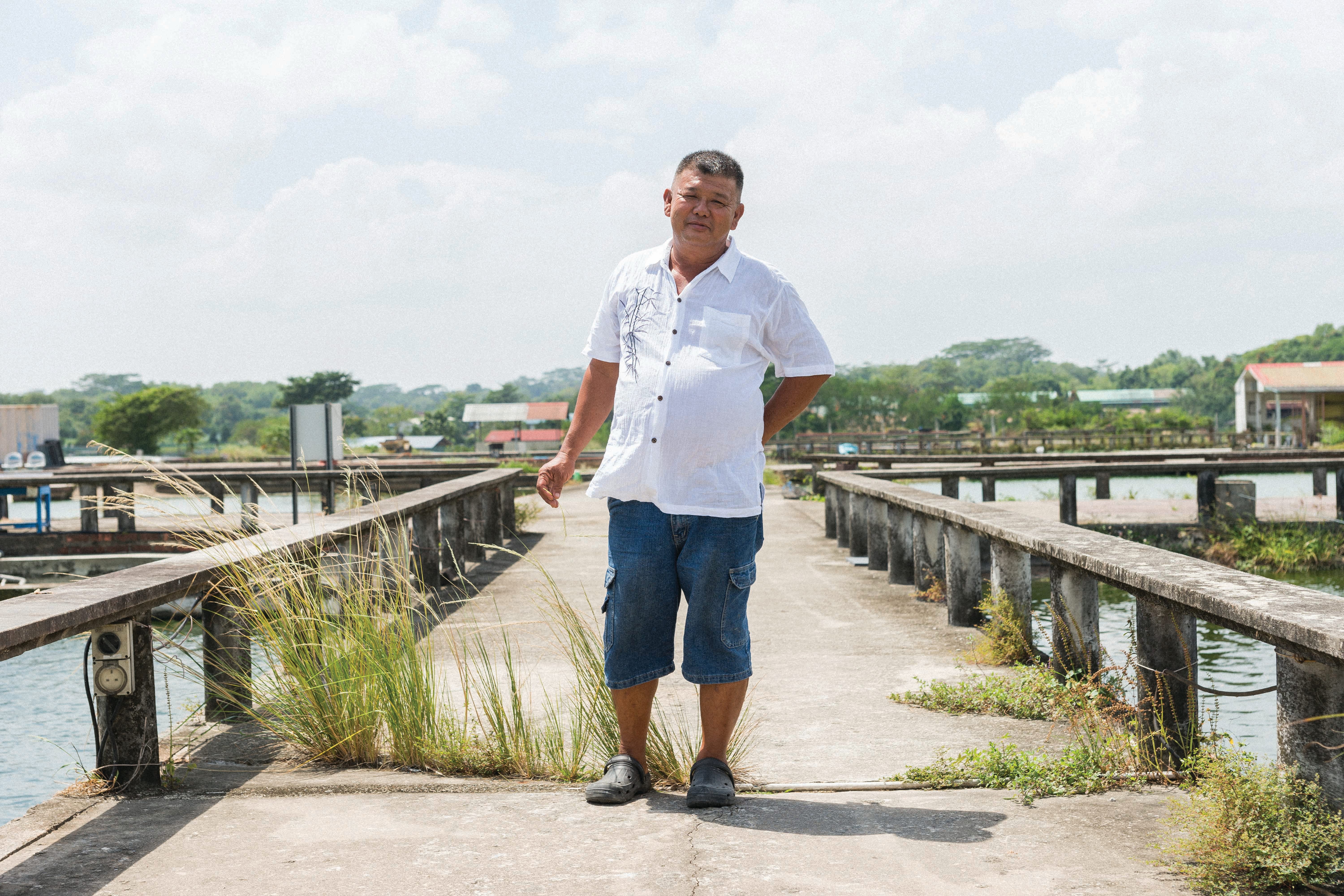 Portraits of Teo Khai Seng, who now owns nine fish farms. Courtesy of Vinson Phua.