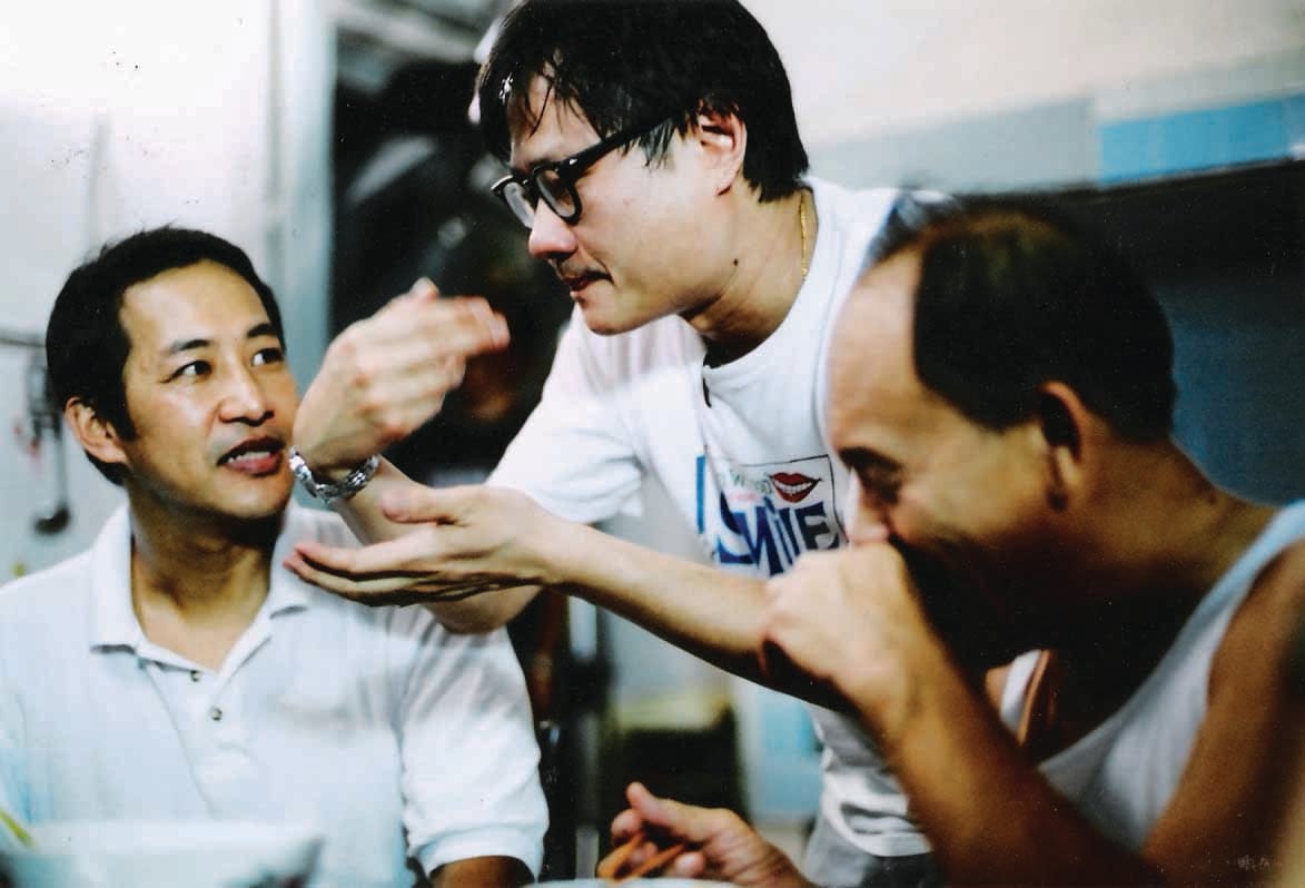 Eric Khoo (centre) during the production of Be With Me. Courtesy of Zhao Wei Films.