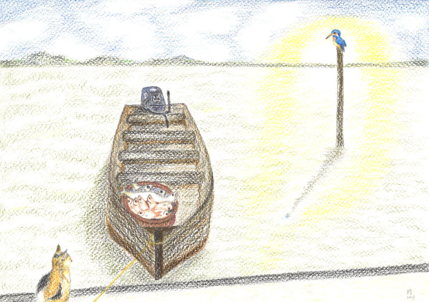 当天的收获。Illustrated by Ang Seow Leng.