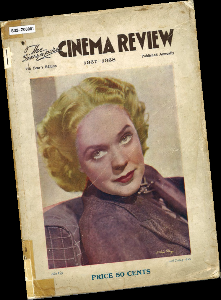 The Singapore Cinema Review (7th edition, 1937–38); publisher: William Robert Williams