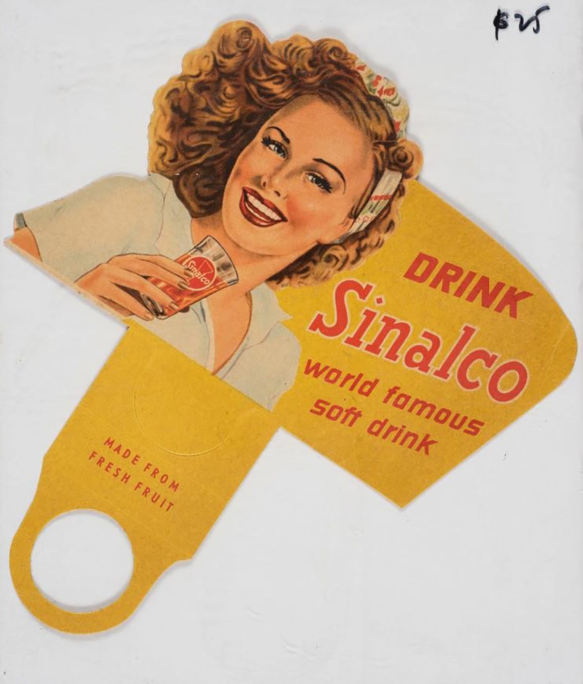 A Sinalco advertisement label, c. 1960s. Collection of the National Museum of Singapore, National Heritage Board. © Sinalco International Brands GmbH, Germany.