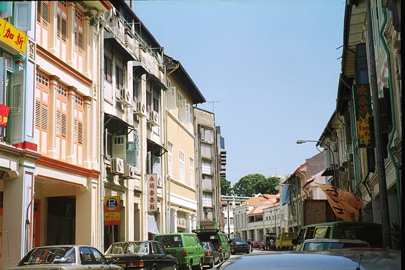 Shophouses on Keong Saik Road, 1997. Joanne Lee Collection, courtesy of National Archives of Singapore.