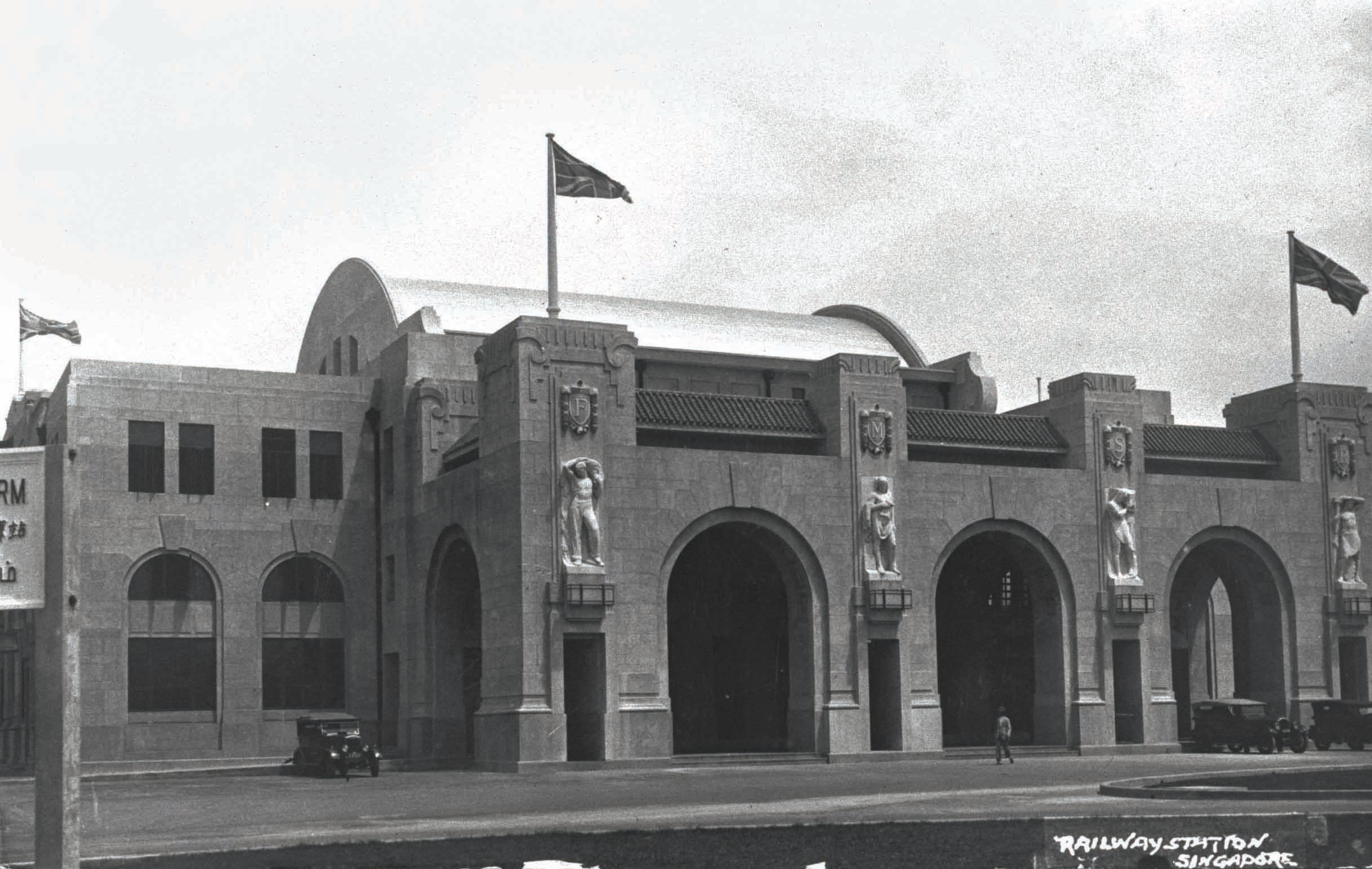 Tanjong Pagar Railway Station on Keppel Road in 1932. This is where trains from Malaysia arrived and departed from Singapore. Paul Yap Collection, courtesy of National Archives of Singapore.