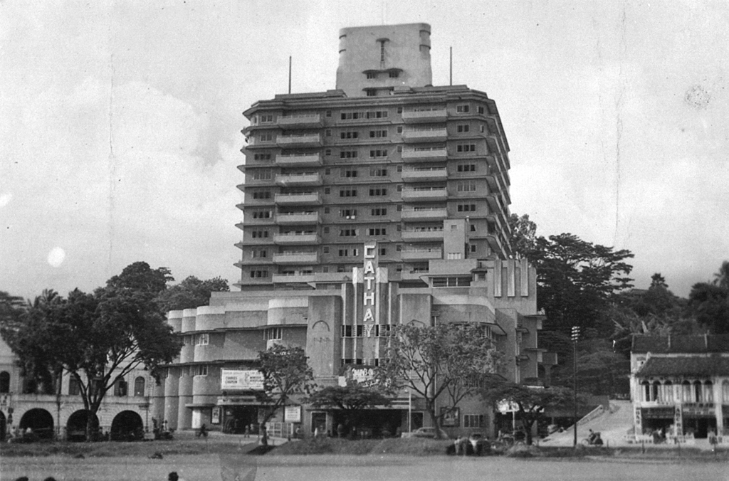 Cathay Building on Handy Road, 1941. During the Japanese Occupation, the building housed the Japanese Broadcasting Department, Military Propaganda Department and Military Information Bureau. Cathay Building was gazetted as a national monument on 10 February 2003. Courtesy of National Archives of Singapore.
