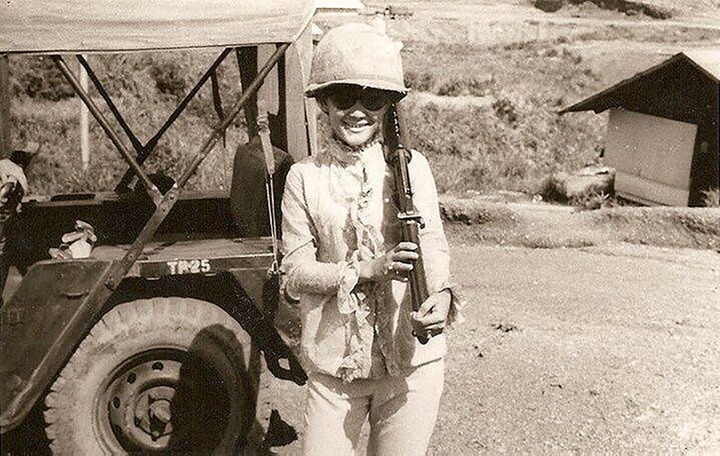 Veronica Young in South Vietnam, 1969. Courtesy of Veronica Young.