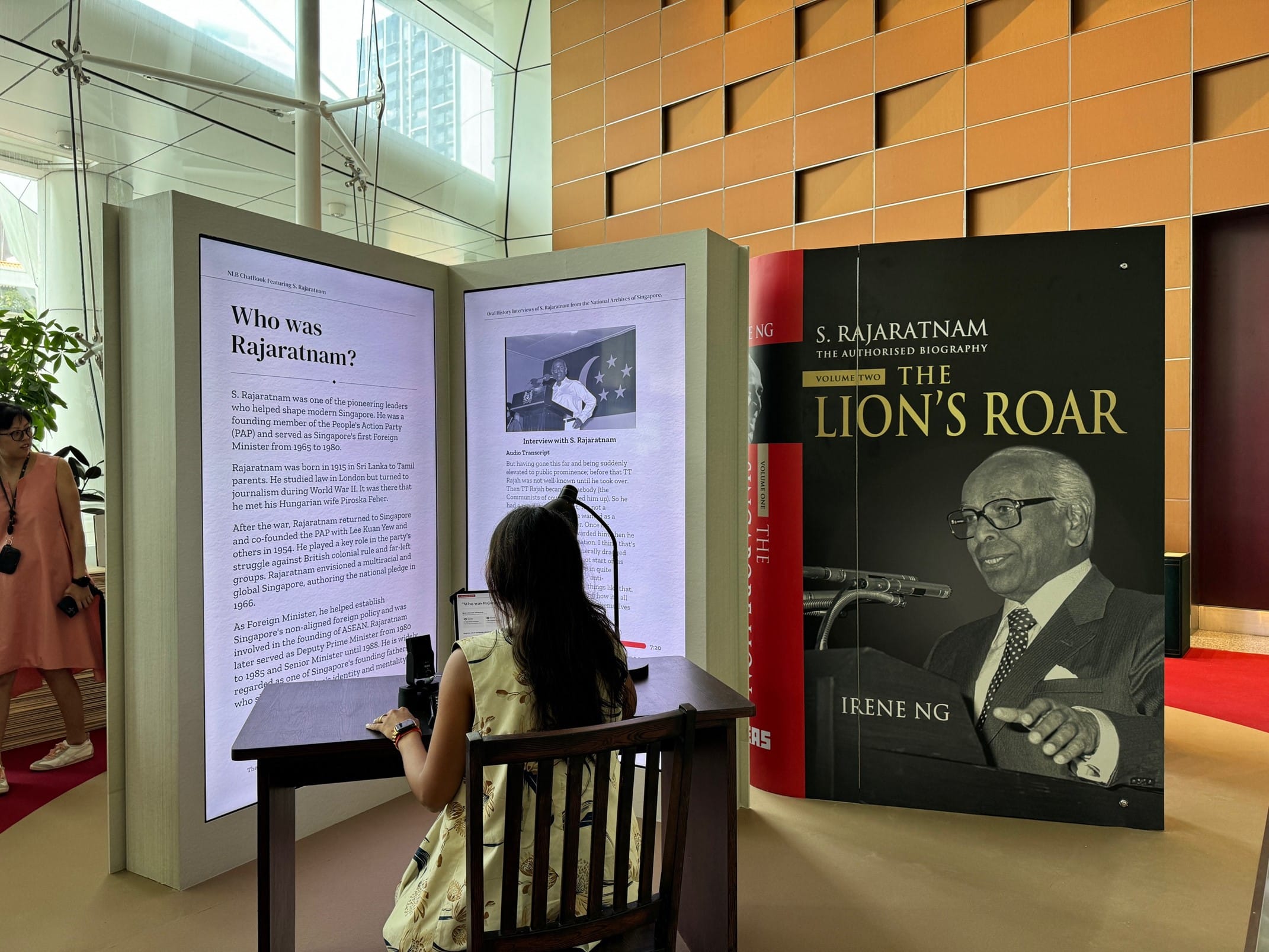 S. Rajaratnam: The Authorised Biography, Volume Two: The Lion’s Roar is written by Irene Ng and published by ISEAS - Yushof Ishak Institute (2024). The book is available for reference at the Lee Kong Chian Reference Library and for loan at selected public libraries (call nos.: RSING 327.59570092 NG and SING 327.59570092 NG). Irene Ng asserts the moral right to be identified as the author of this work.