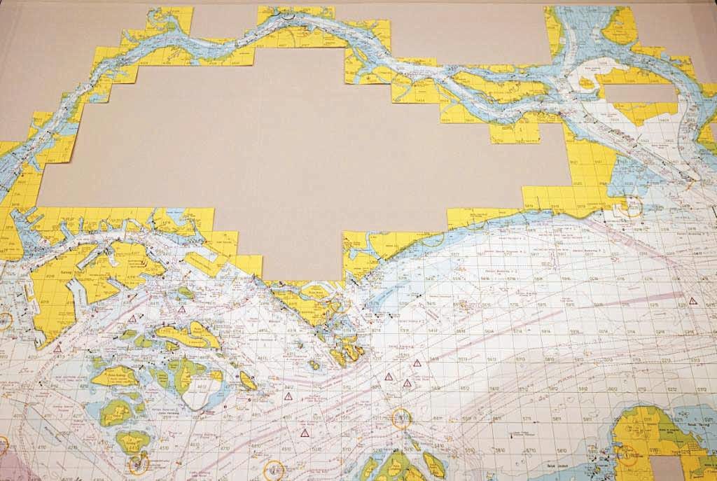 Artist Charles Lim’s work, Sea Safe (2014), in progress.