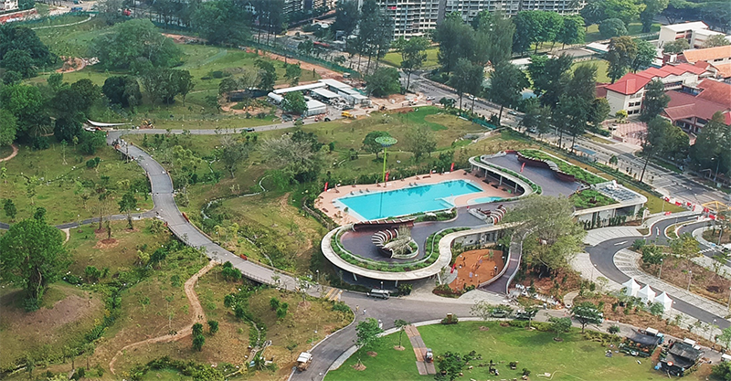 The site of the former Jurong Drive-in Cinema was first occupied by Fairway Country Club before it was demolished to build the ActiveSG Park as part of Jurong Lake Gardens. Courtesy of NParks.
