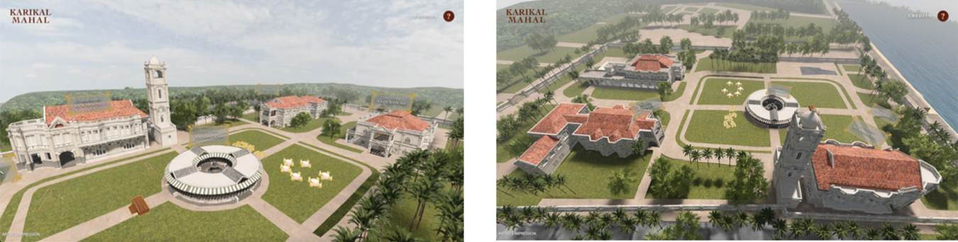 Images from the website Karikal Mahal: A Silent Witness