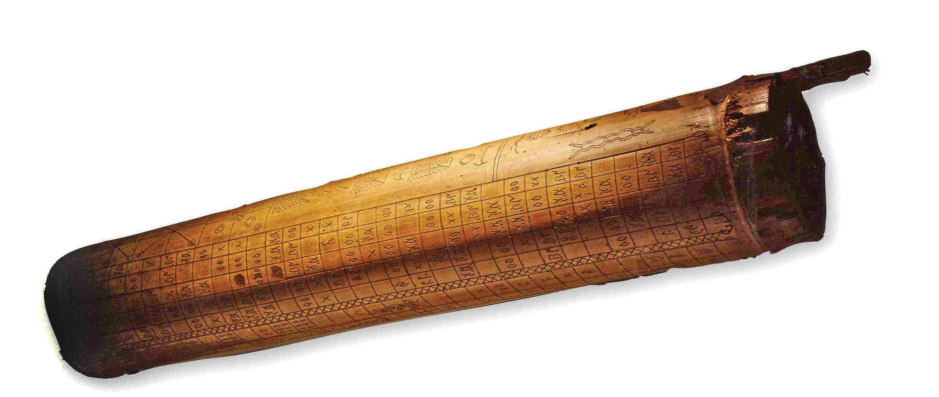 Surat Buluh Manuscript, a diviner’s instrument to identify auspicious days. (Aksara, p. 51)