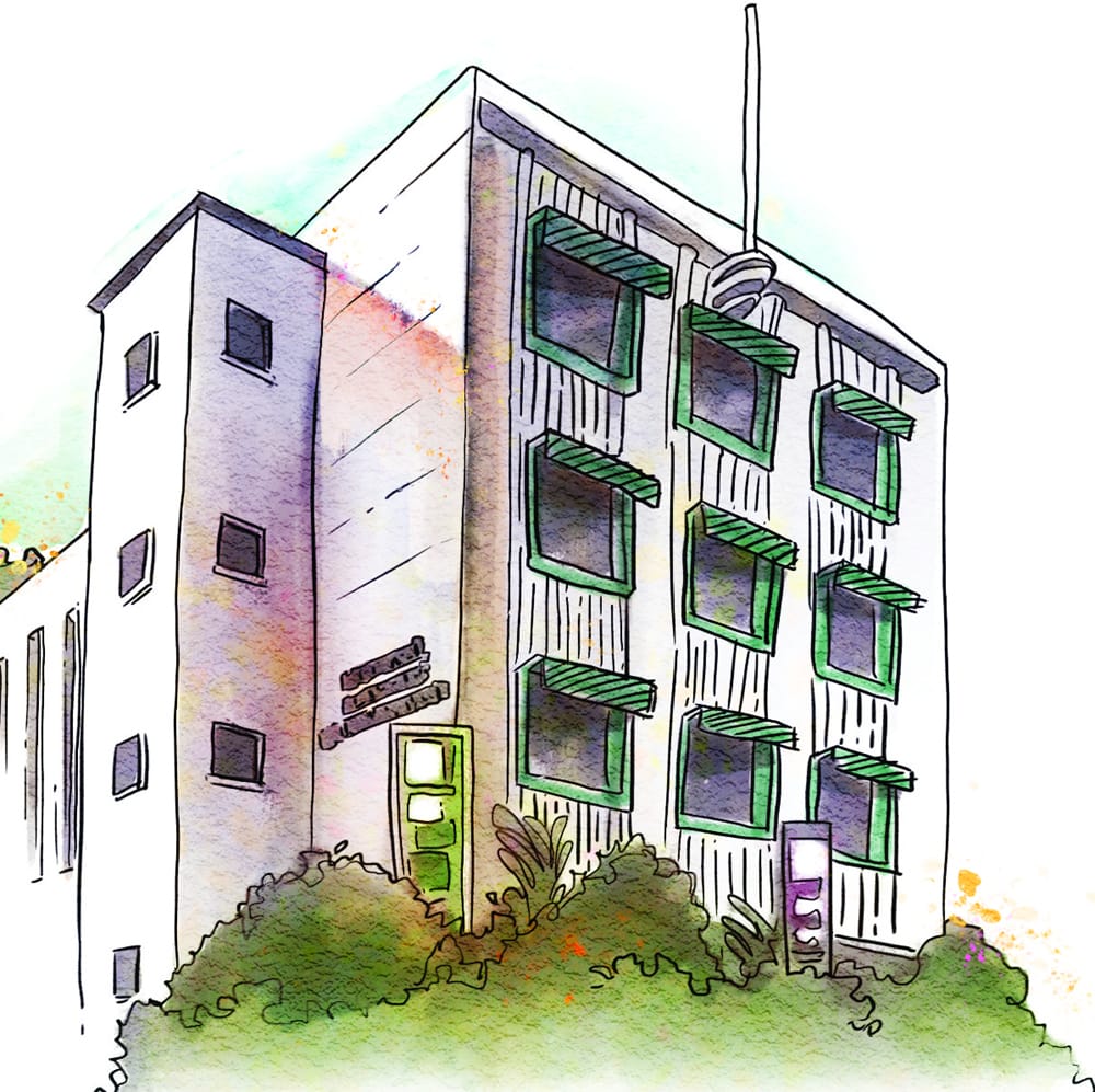 The NAS building at 1 Canning Rise showing the administrative block facade. The building is the former home of the Anglo-Chinese Primary School.