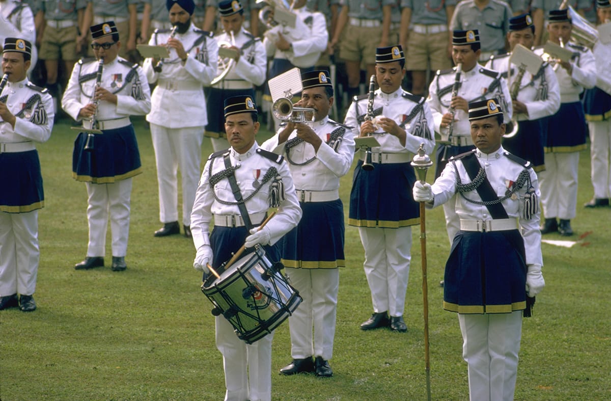 The 1970 National Day Parade at the Padang. Ministry of Information and the Arts Collection, courtesy of National Archives of Singapore (Media – Image No. 19980006944 - 0012).