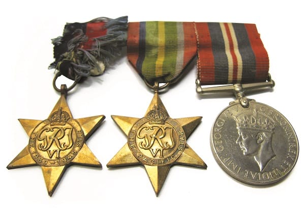 Medals of honour awarded posthumously to Straits Settlements Volunteer Force volunteer Private Cheah Thye Hean, who was executed by the Japanese in 1942. Thye Hean’s body was never found, but his name is enshrined at the Kranji War Memorial honouring the dead. Courtesy of Paul Cheah Thye Hong.