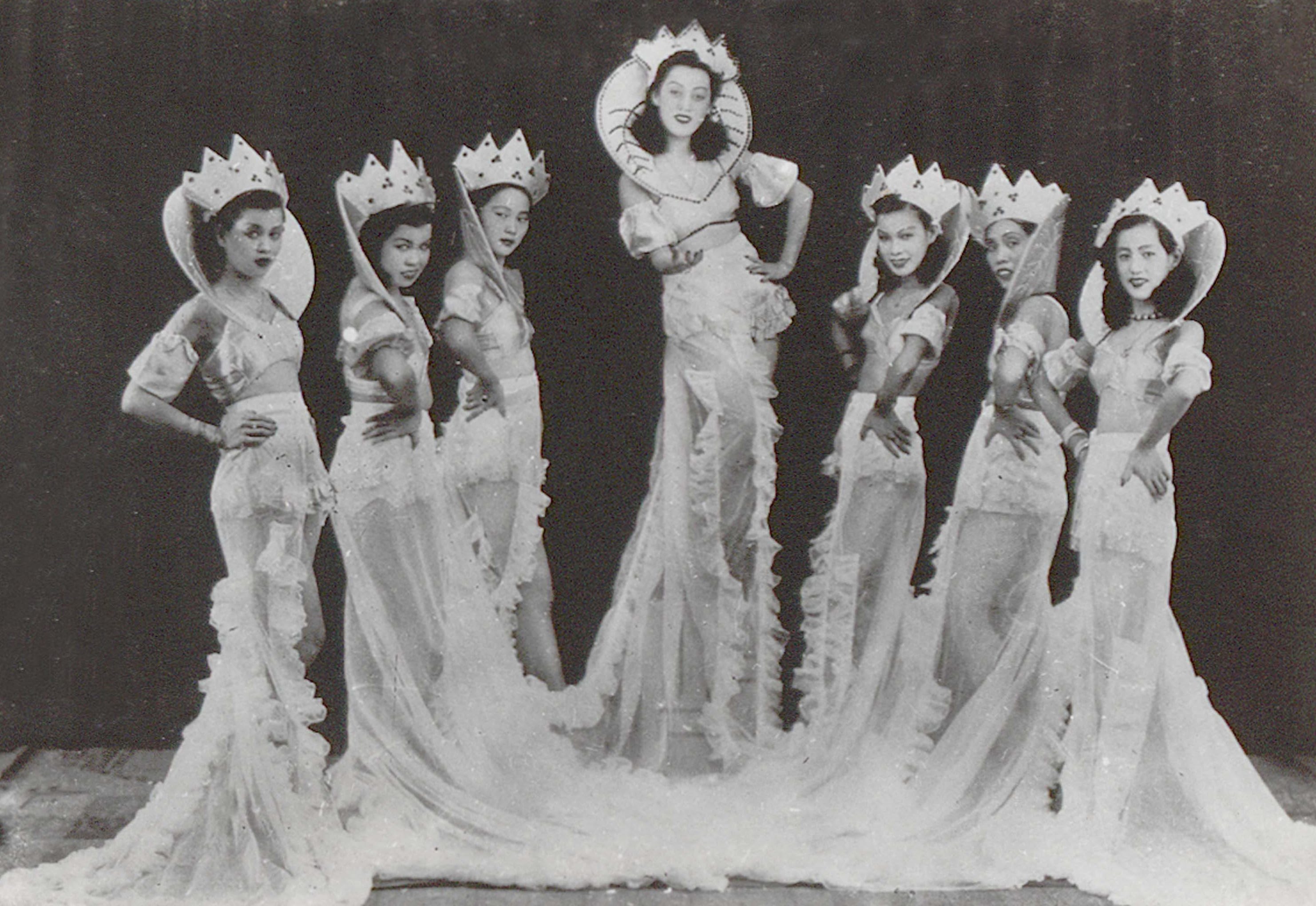A 1945 photograph of a cabaret performance at the Great World amusement park. Courtesy of National Archives of Singapore.
