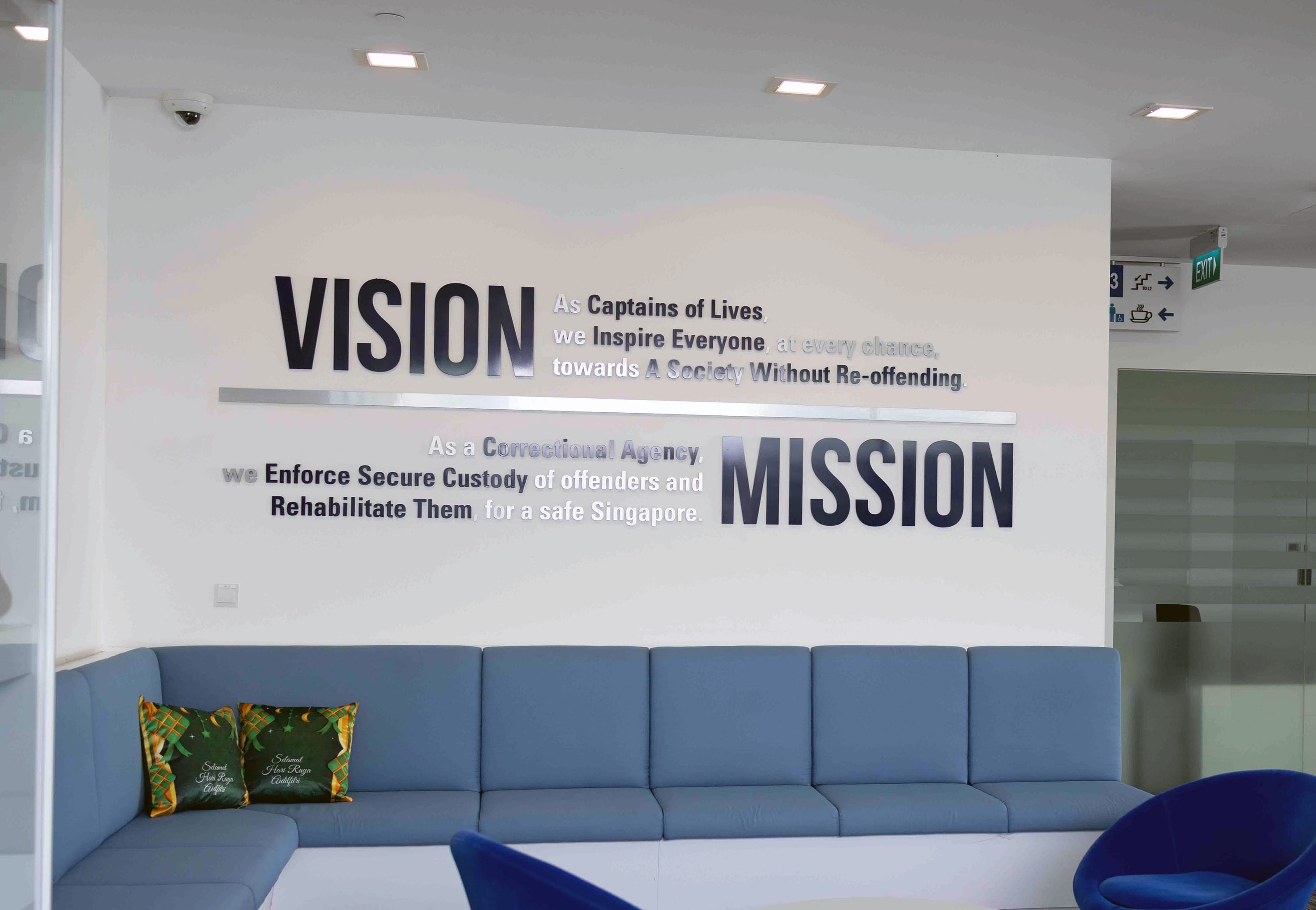 Vision & Mission statement of SPS on wall