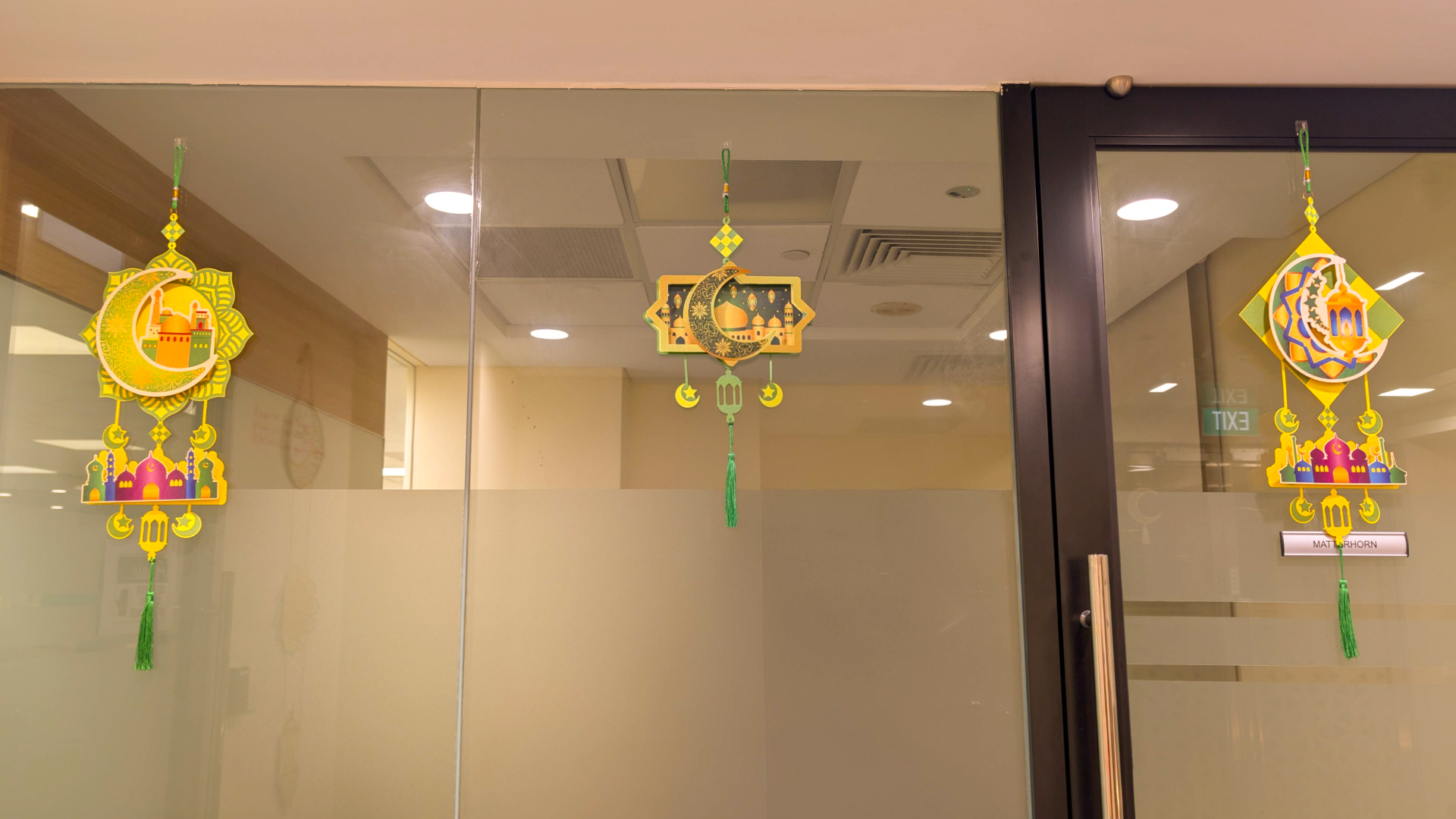 Image of ALPS Foyer with Hari Raya decorations
