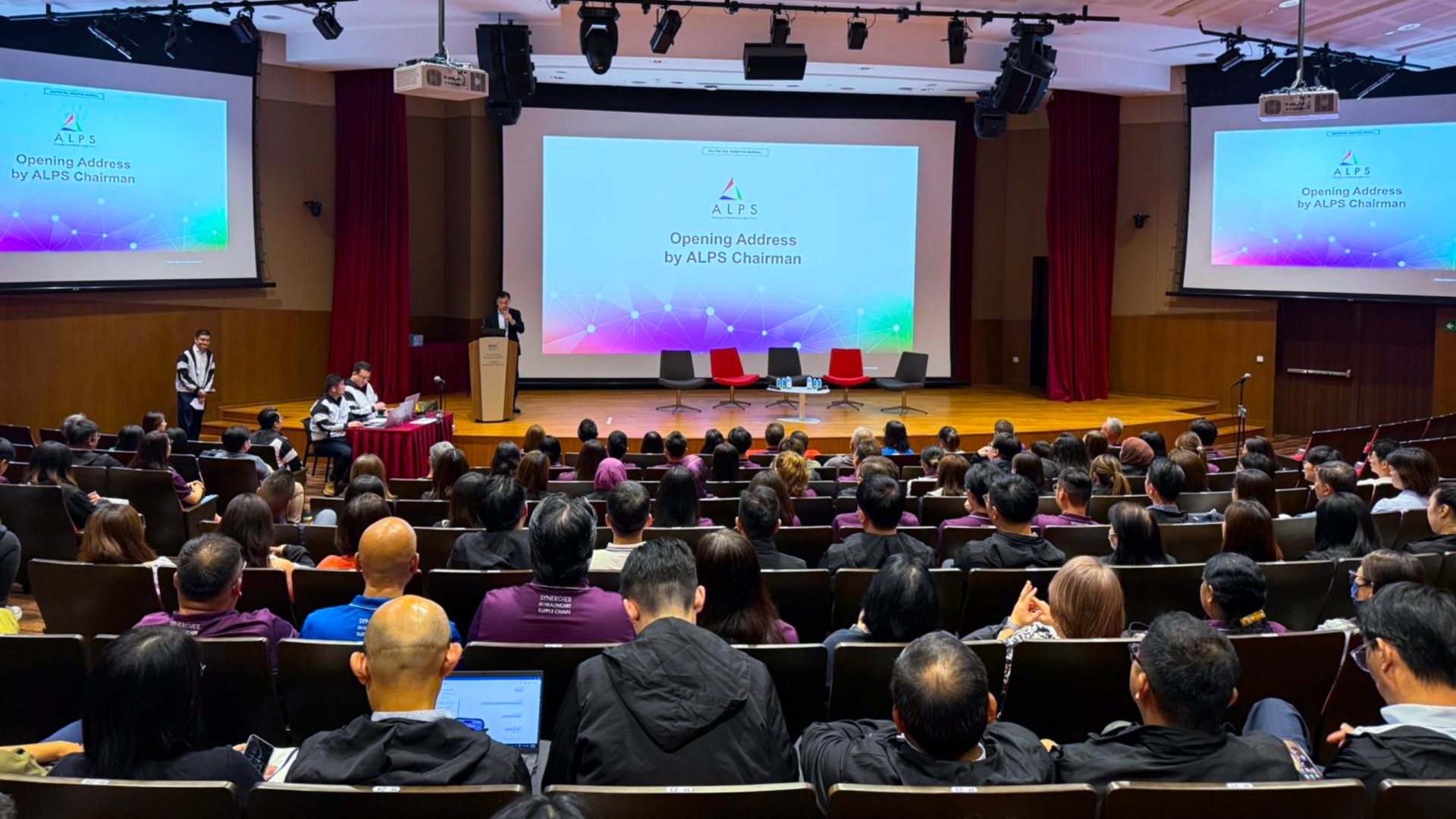Image of ALPS staff attending April's Townhall Session