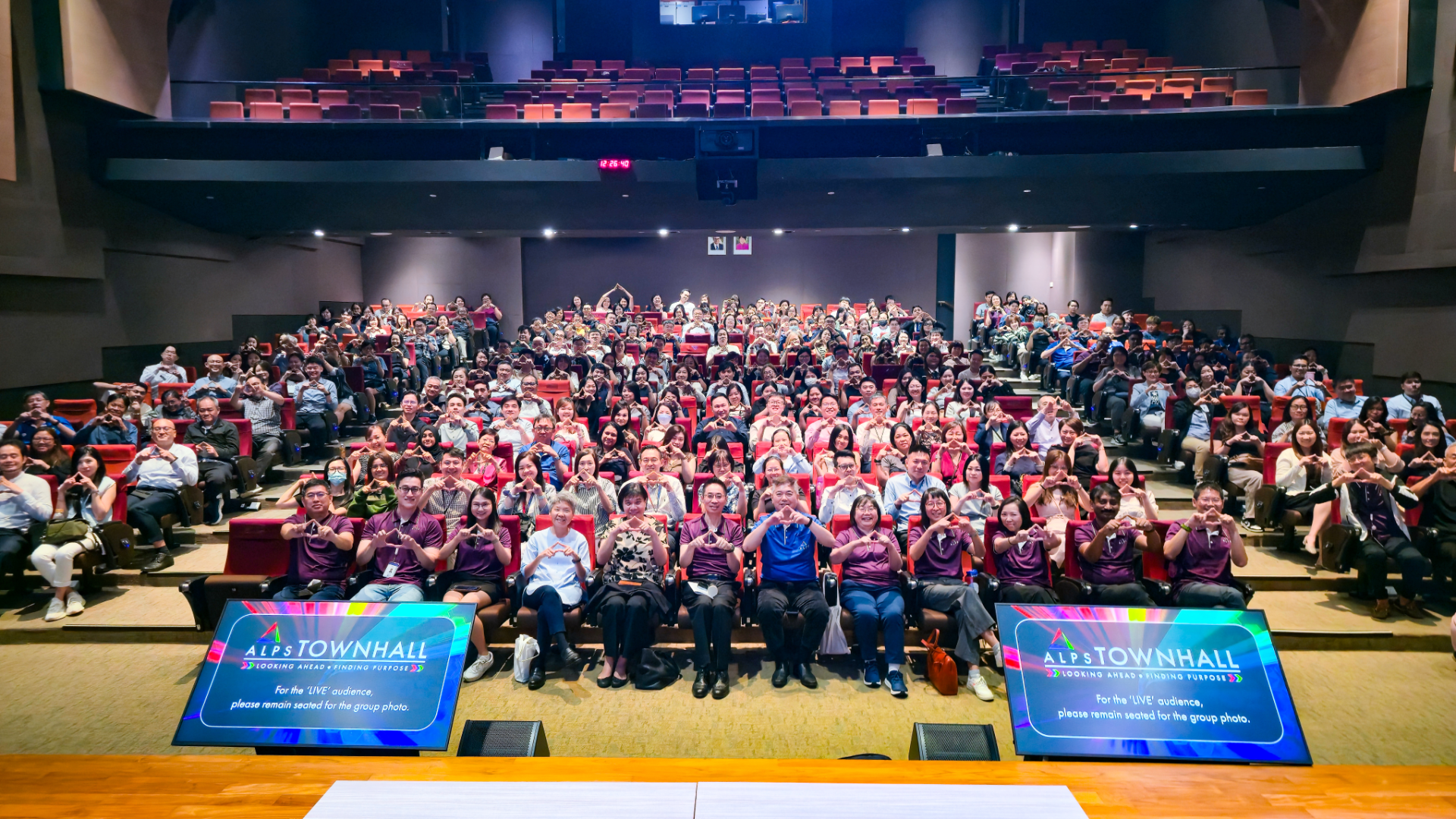 Group photo of ALPS staff attending ALPS Townhall on 26 Nov 2025 at SingHealth Academia