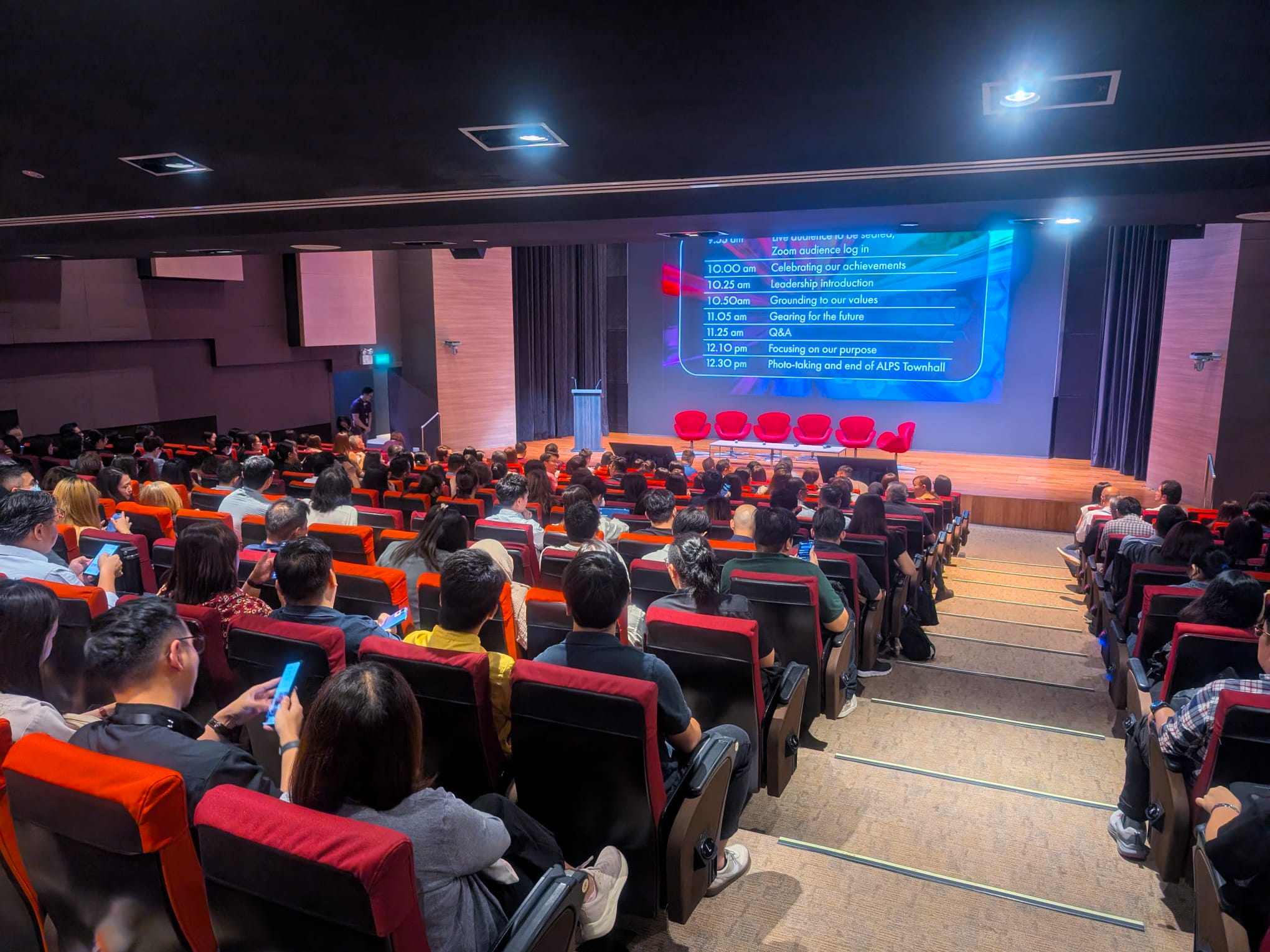 Photo of ALPS staff attending ALPS Townhall on 26 Nov 2025 at SingHealth Academia