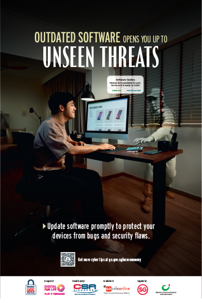 Outdated software opens yo up to unseen threats poster