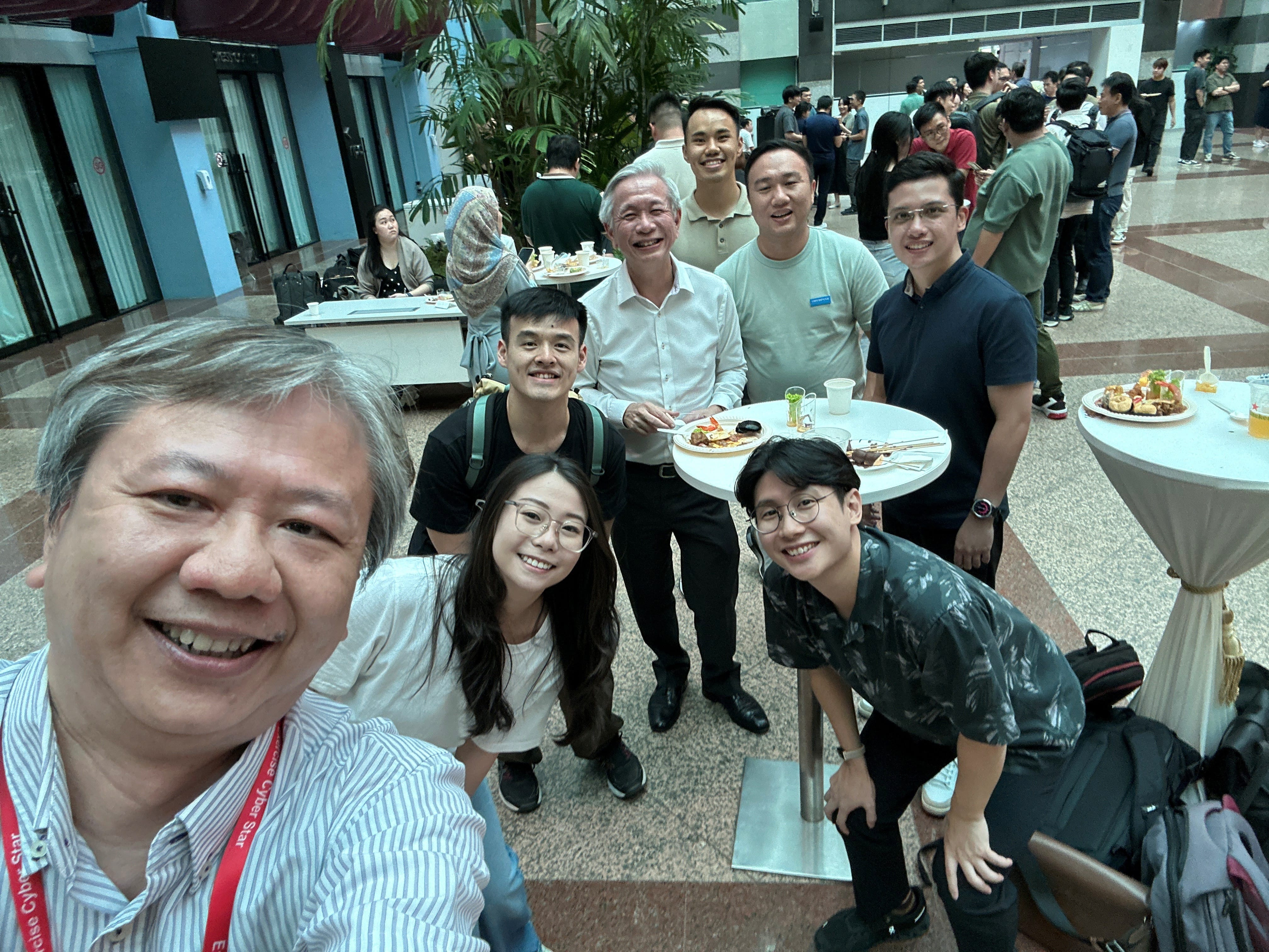 My team in Cybersecurity Programme Centre (CSPC) at an internal event