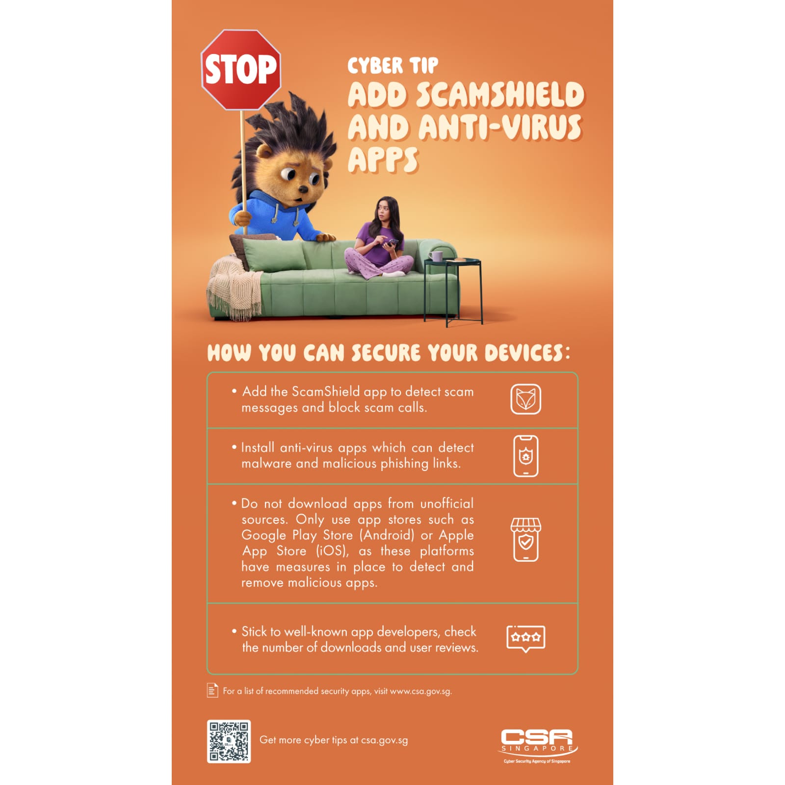 Infographics on how you can secure your devices