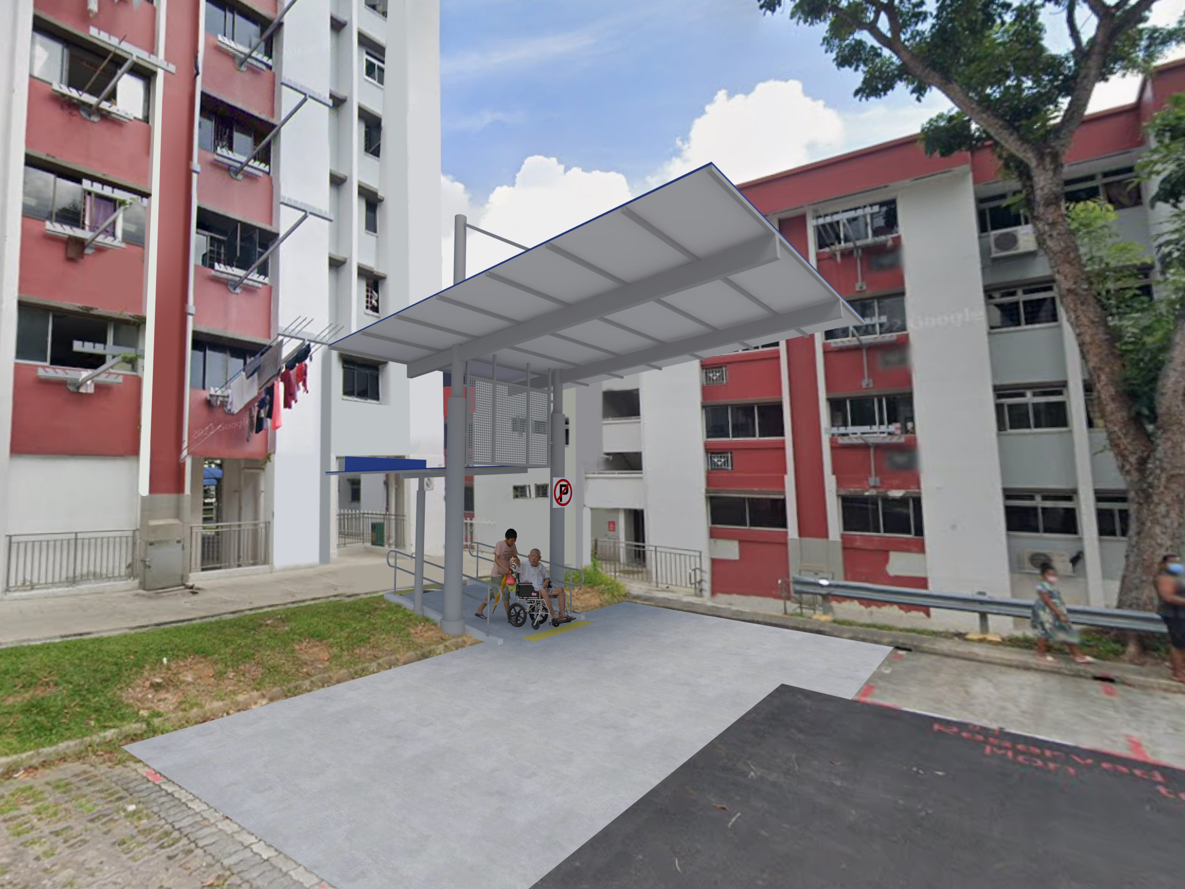 Linkway from Blk 122 to 124 Marsiling Rise – Completed