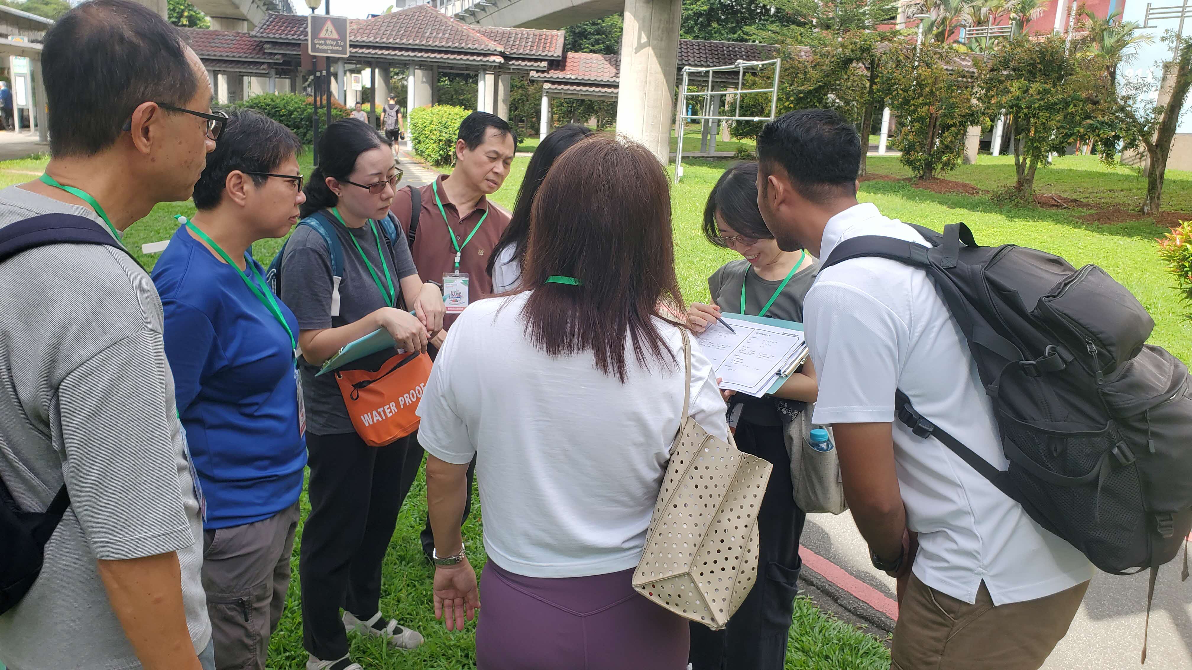A group of eight people learning about Public Cleaning Performance Audits