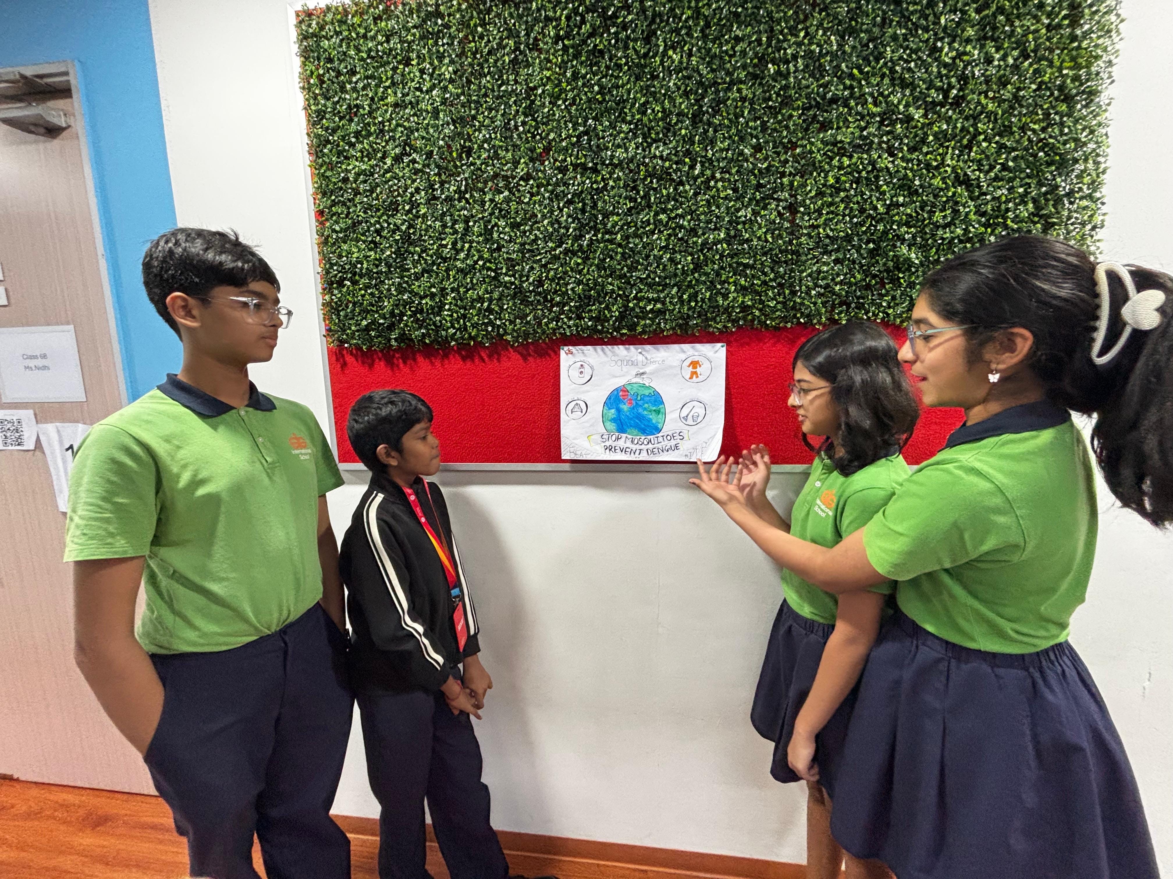 Sharing on Dengue Prevention tips using student drawn posters