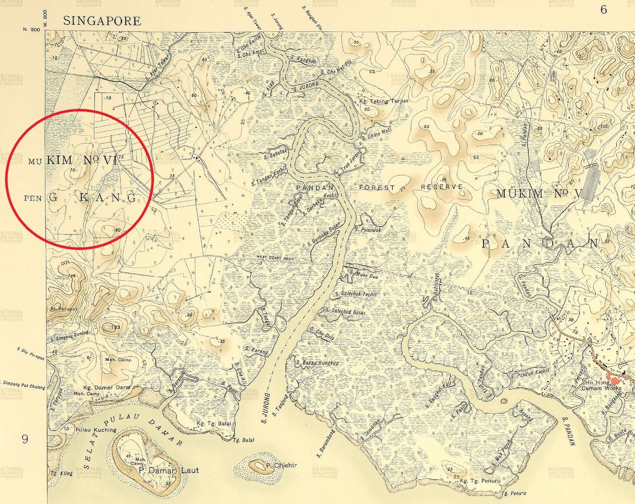 map of singapore